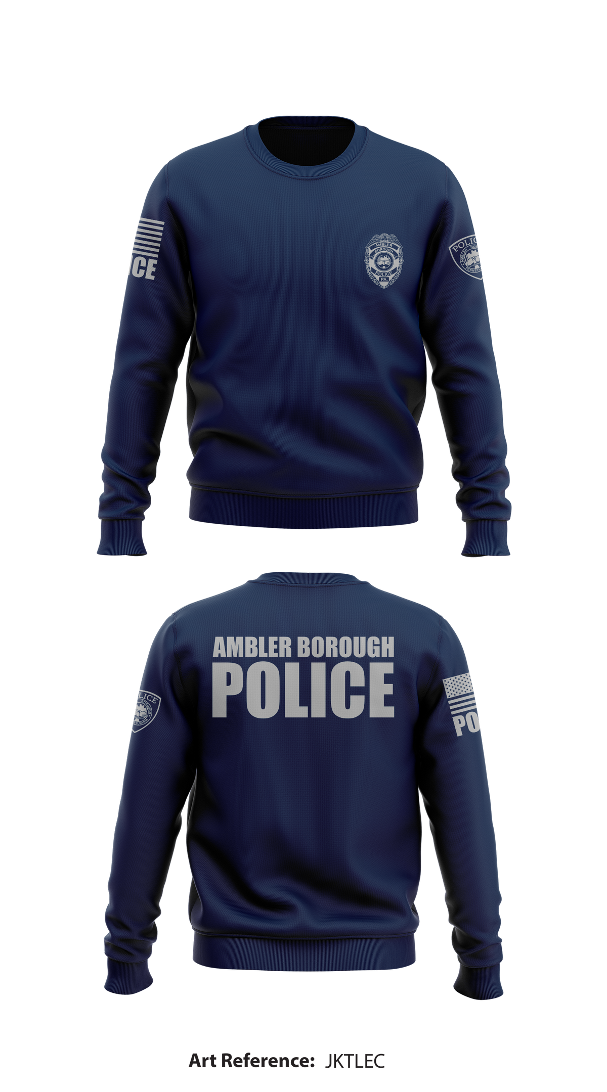 Ambler Borough Police Store 1 Core Men's Crewneck Performance Sweatshirt - JKTLec