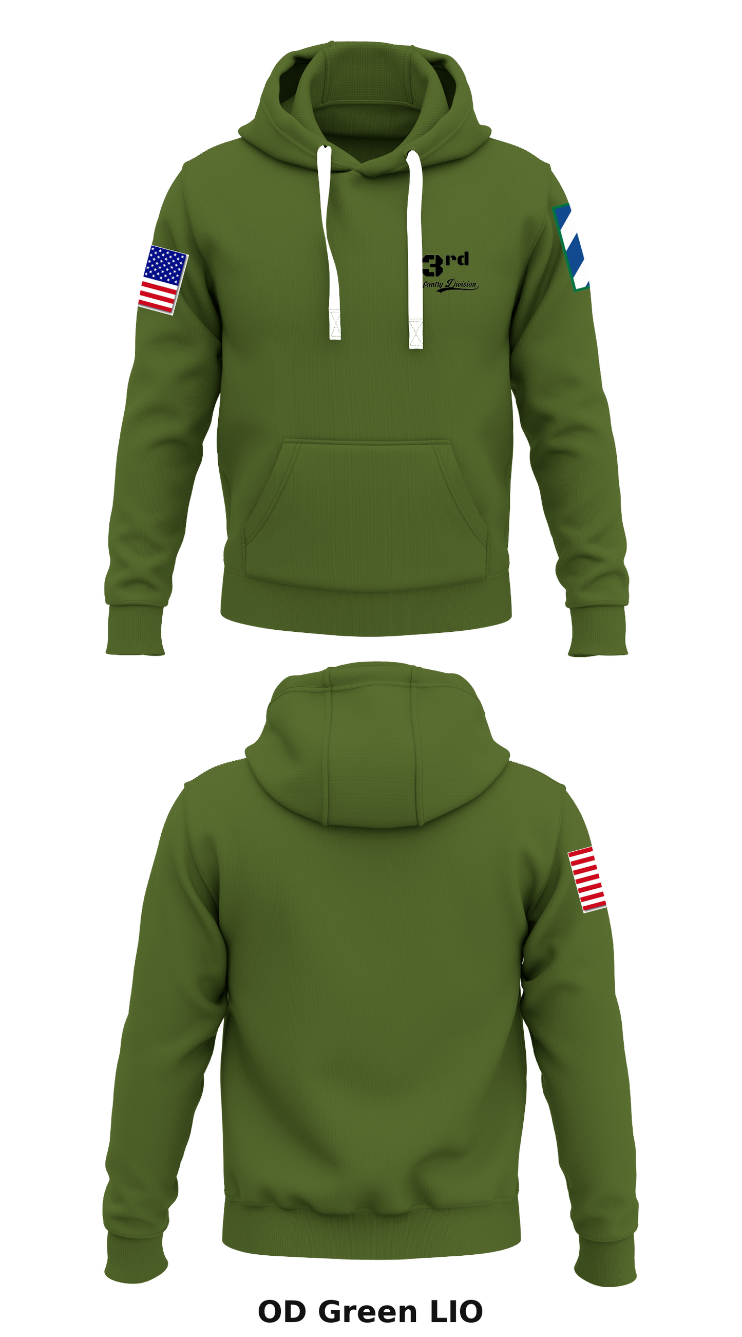 3rd ID Store 1 Core Men's Hooded Performance Sweatshirt - LIO