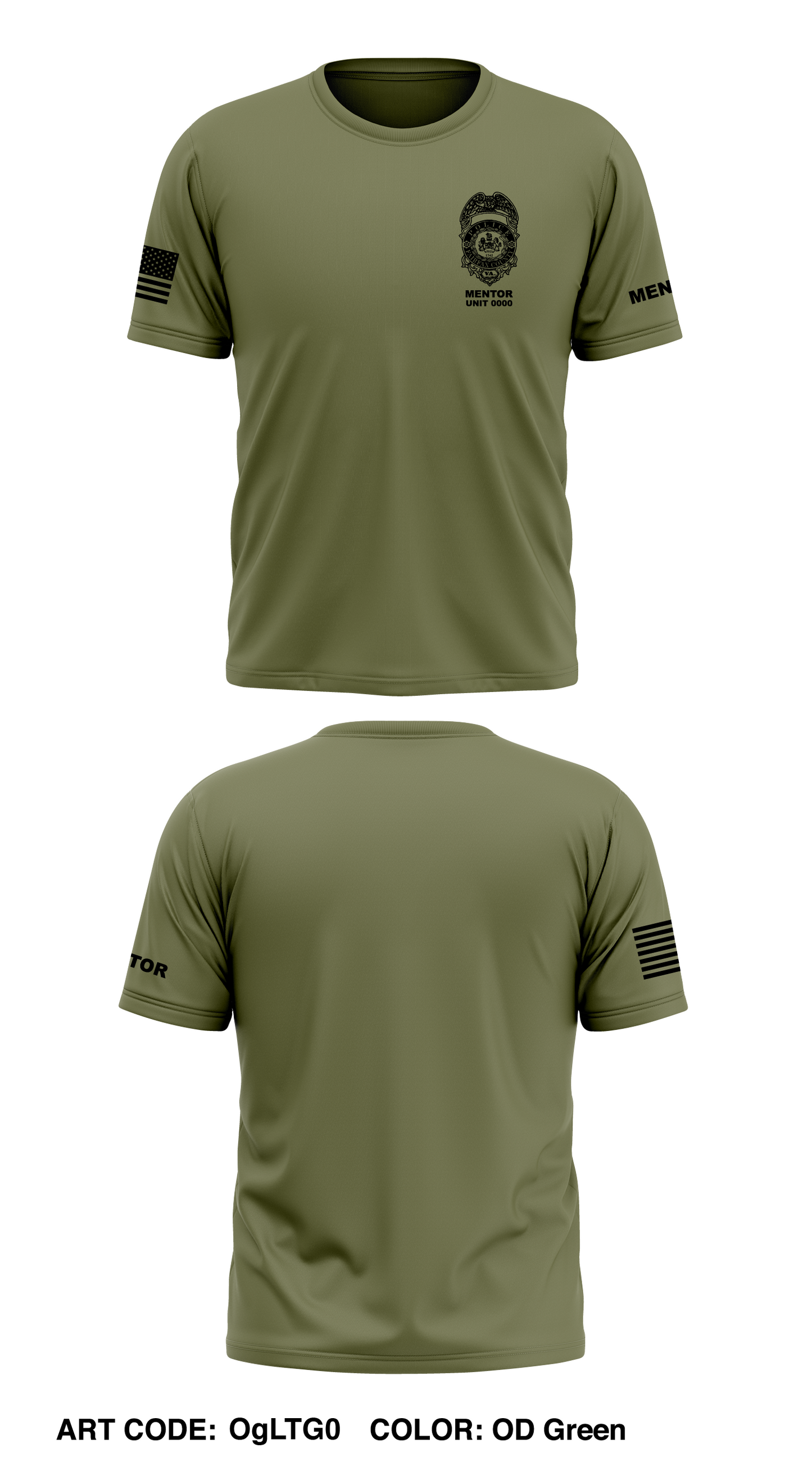 Public Safety Cadet Program Mentor Store 1 Core Men's SS Performance Tee - OgLTG0
