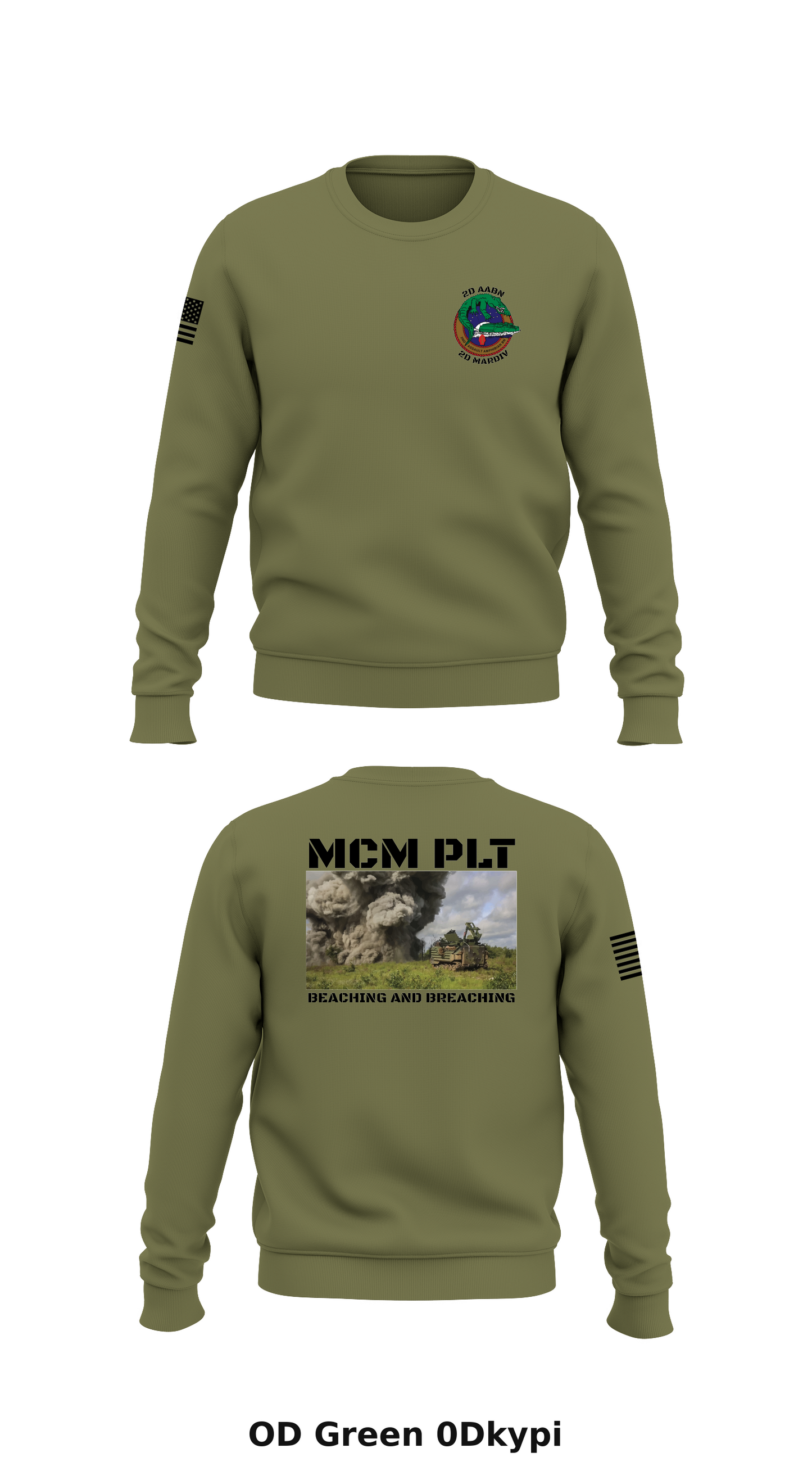 MCM PLT, 2D AABN, 2D MARDIV Store 1 Core Men's Crewneck Performance Sweatshirt - 0Dkypi