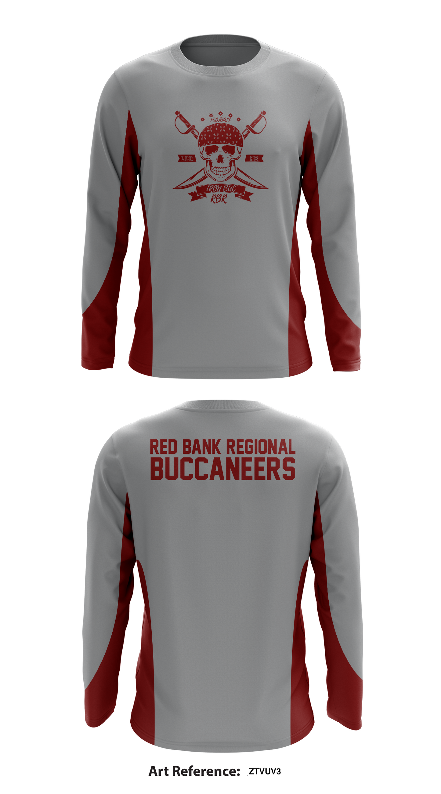 Red Bank Regional Buccaneers Store 1 Core Men's LS Performance Tee - ZtvuV3