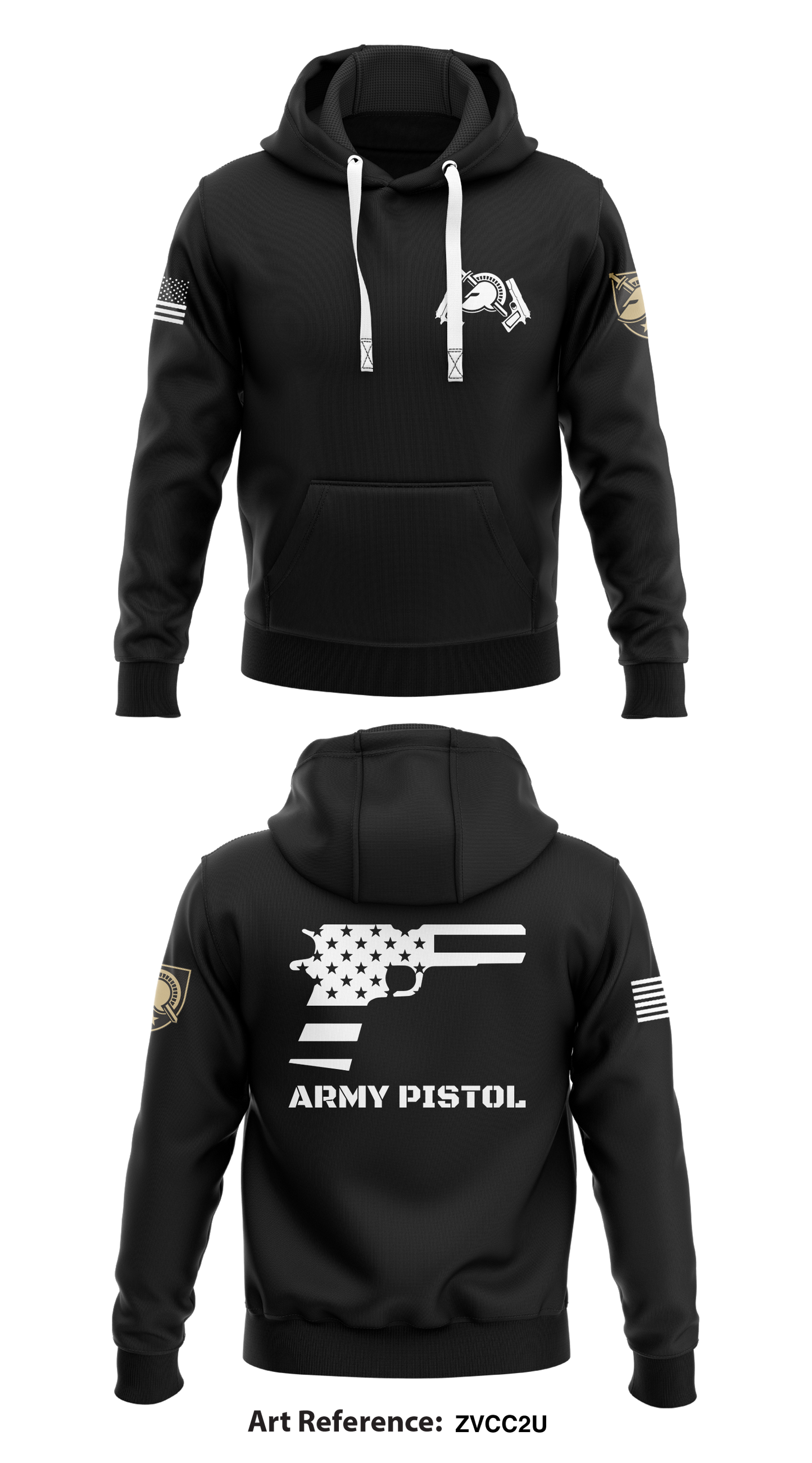 Army PistolArmy Pistol Store 1 Core Men's Hooded Performance Sweatshirt - ZvCc2U