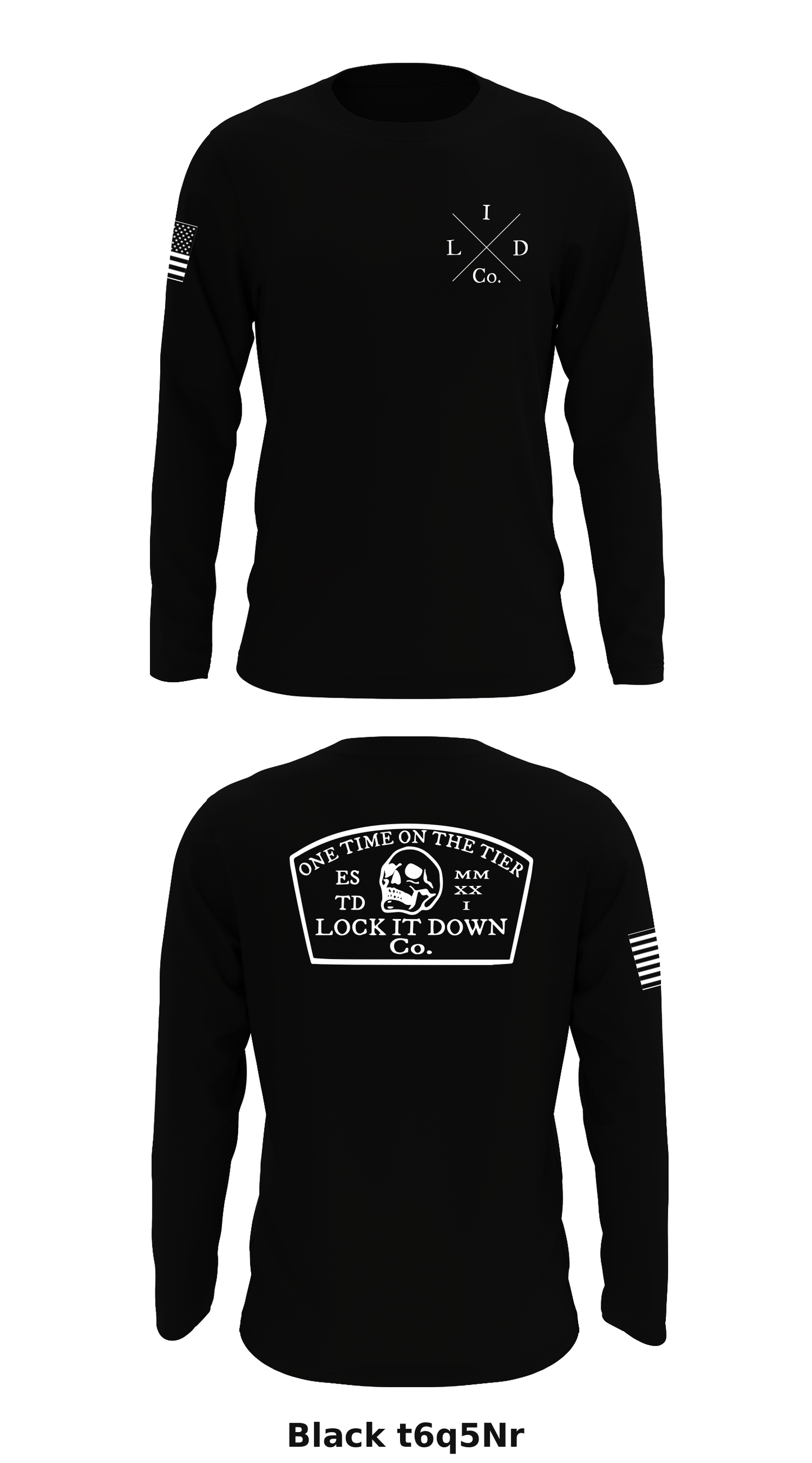 Lock it Down Co. Store 1 Core Men's LS Performance Tee - t6q5Nr