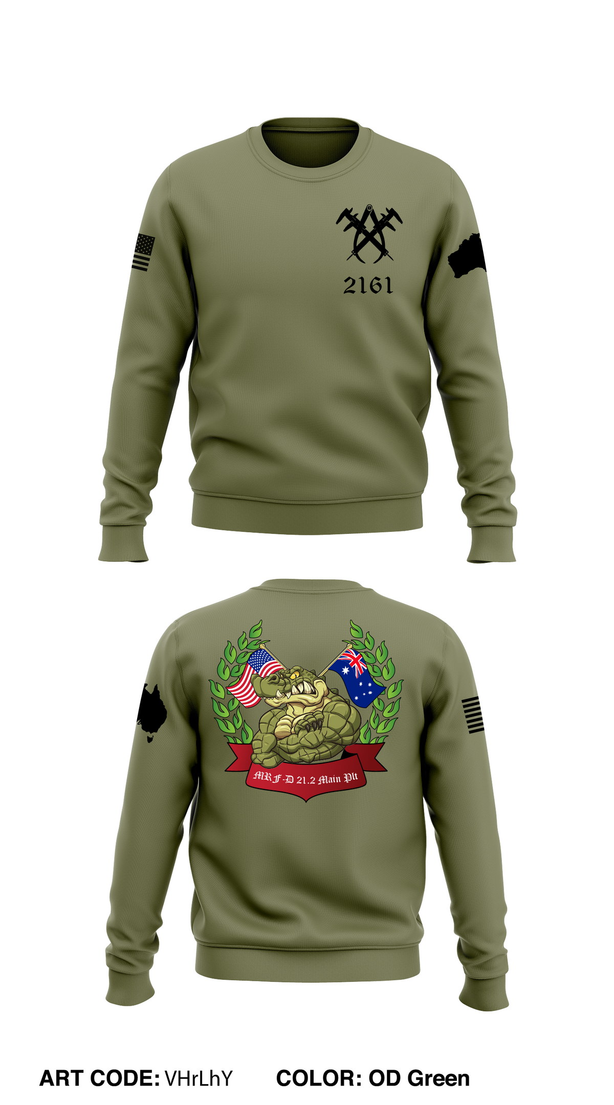 MRF-D Maint Plt Store 1 Core Men's Crewneck Performance Sweatshirt - VHrLhY