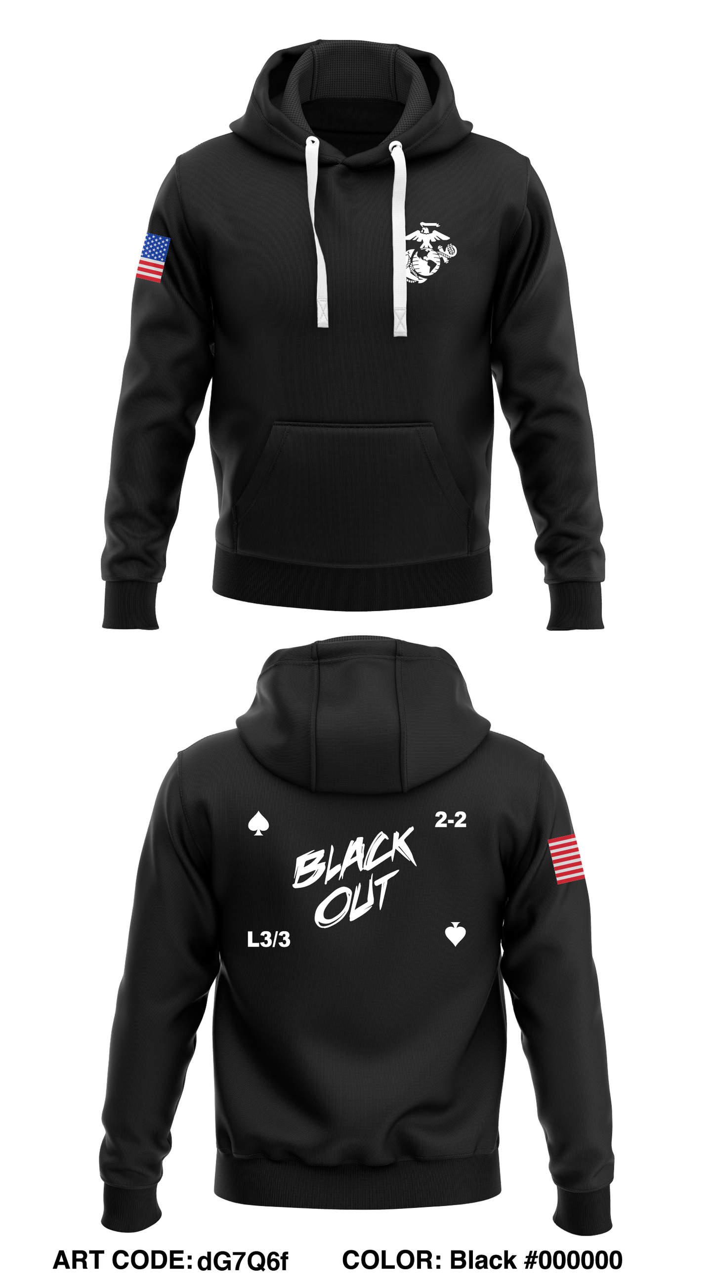 L Co, 3d BN, 3d MAR Store 1 Core Men's Hooded Performance Sweatshirt - dG7Q6f