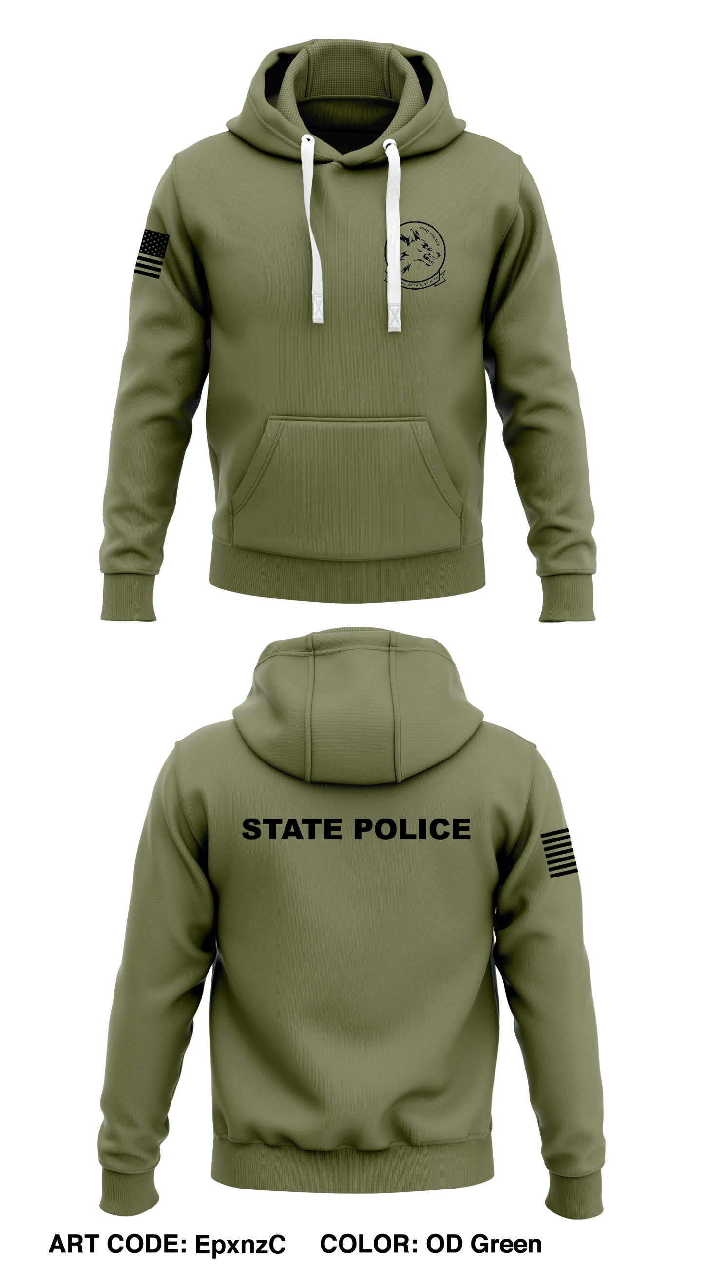 OMD Police SOT Store 1 Core Men's Hooded Performance Sweatshirt - EpxnzC