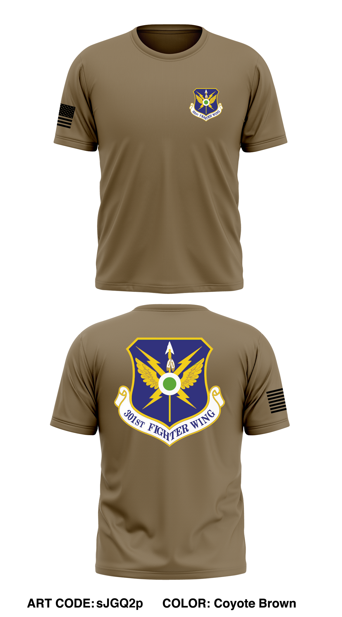 301st Fighter Wing Store 1 Core Men's SS Performance Tee - sJGQ2p