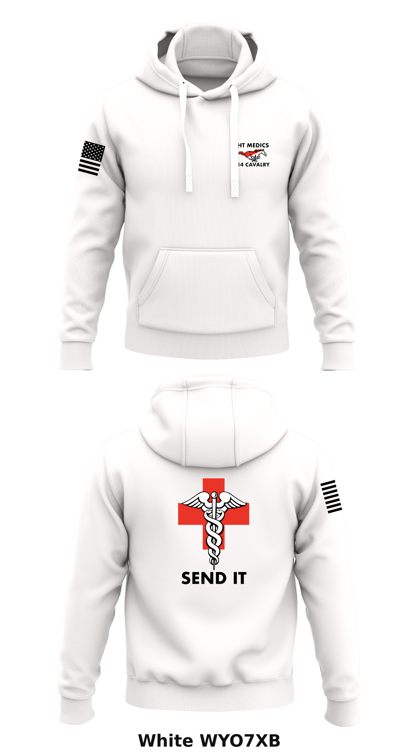 MEDICS1-14 Store 1 Core Men's Hooded Performance Sweatshirt - WYO7XB