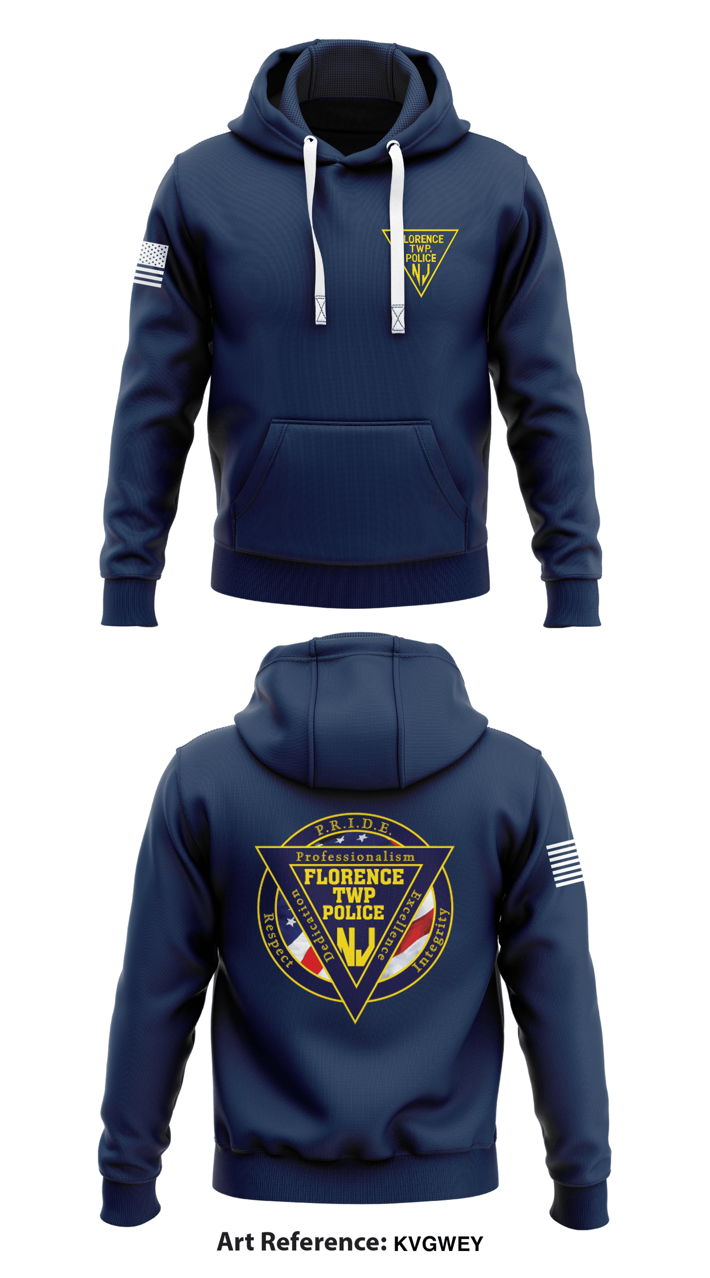 Florence Twp Police Dept Store 1 Core Men's Hooded Performance Sweatshirt - kvGWEy