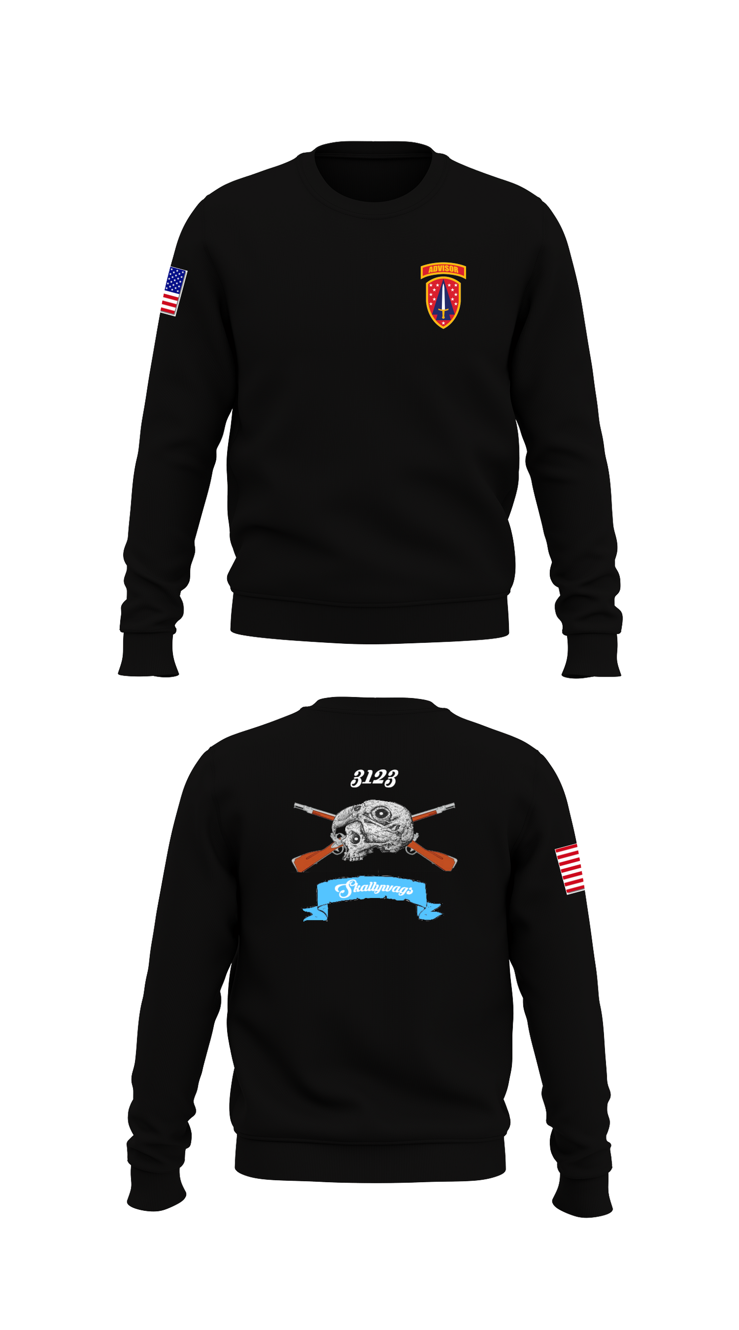 Skallywags Store 1 Core Men's Crewneck Performance Sweatshirt - 82882452731