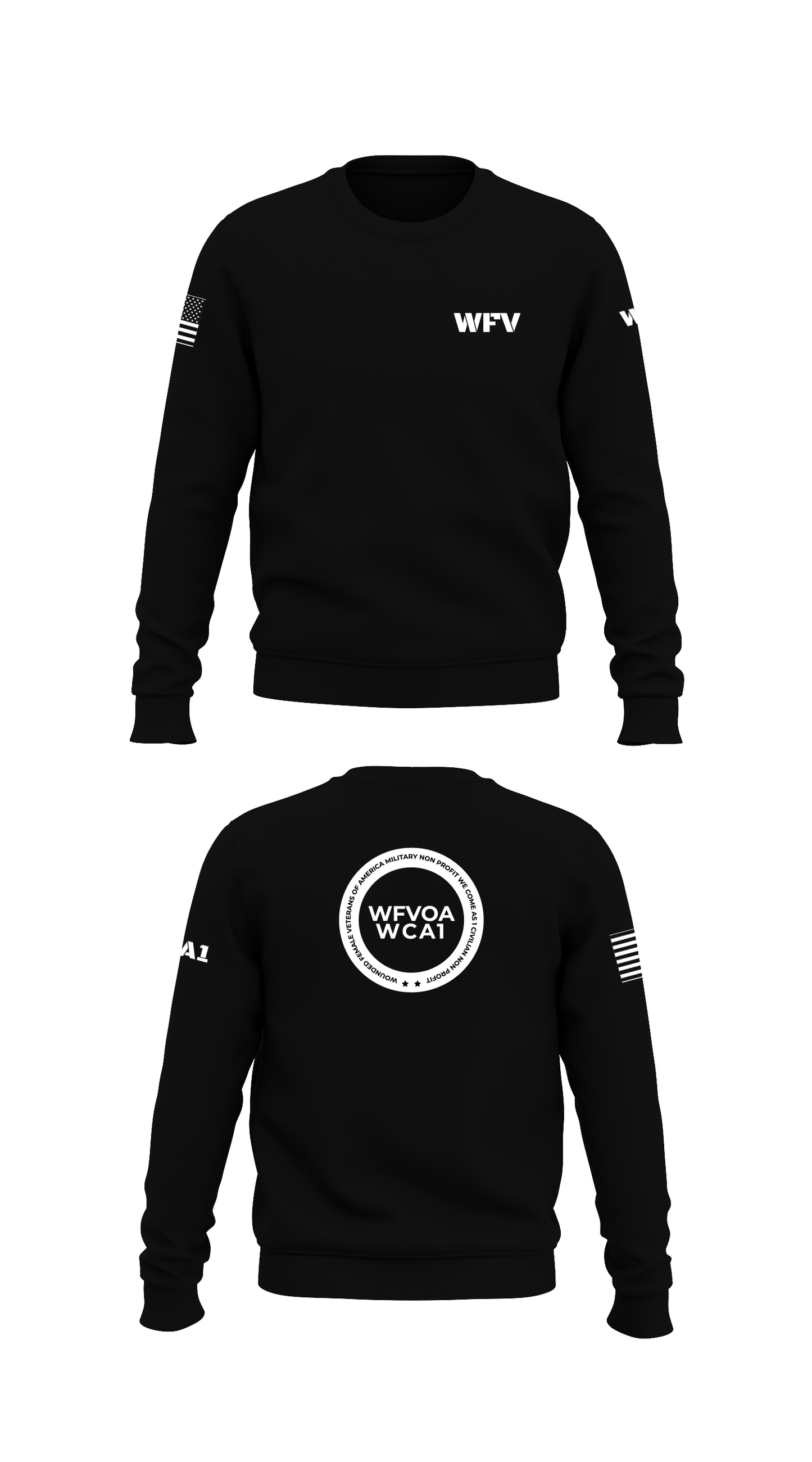 WFVOA Store 1 Core Men's Crewneck Performance Sweatshirt - 66792707013
