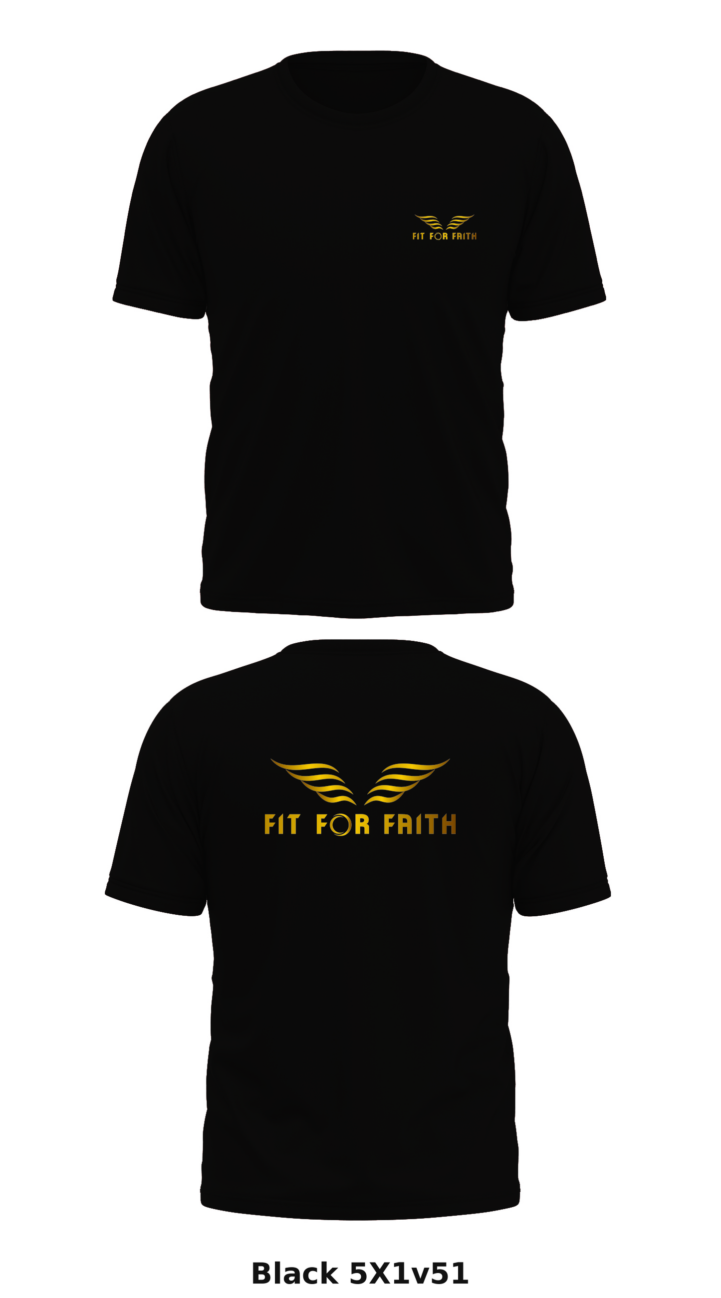Fit For Faith Store 1 Core Men's SS Performance Tee - 5X1v51
