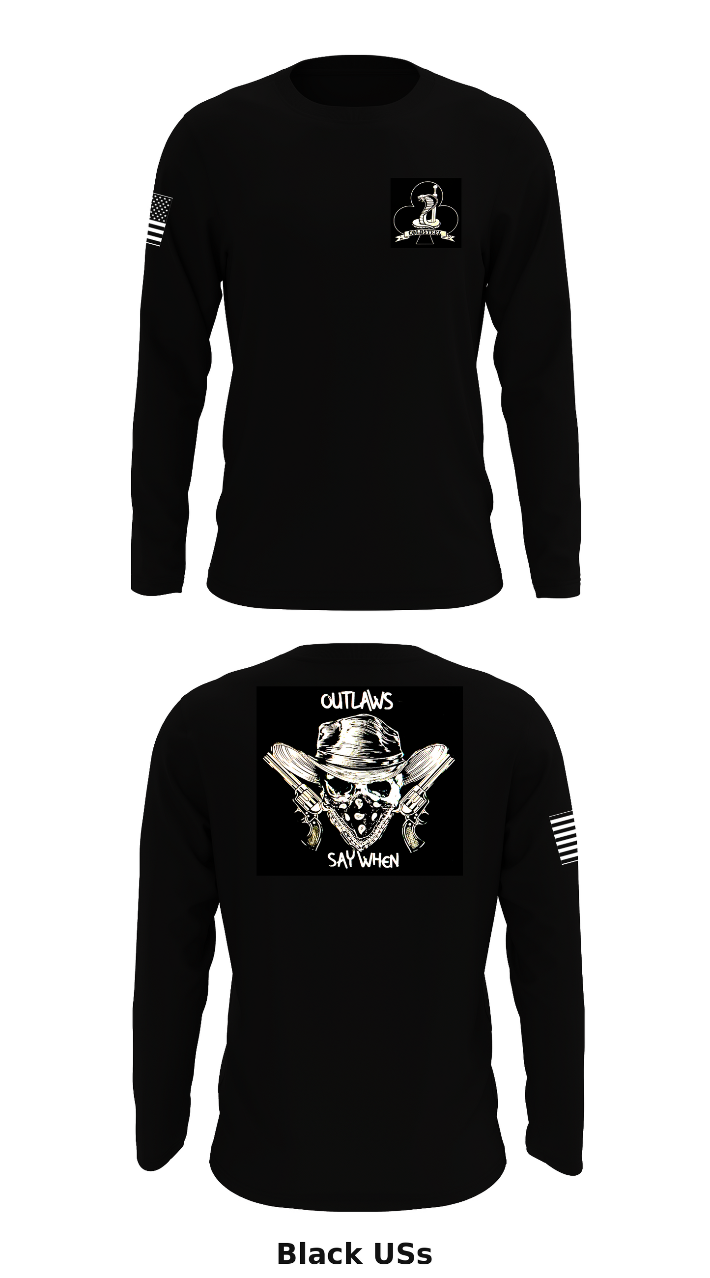 2nd Platoon, C Co, 1-327IN Store 1 Core Men's LS Performance Tee - USs