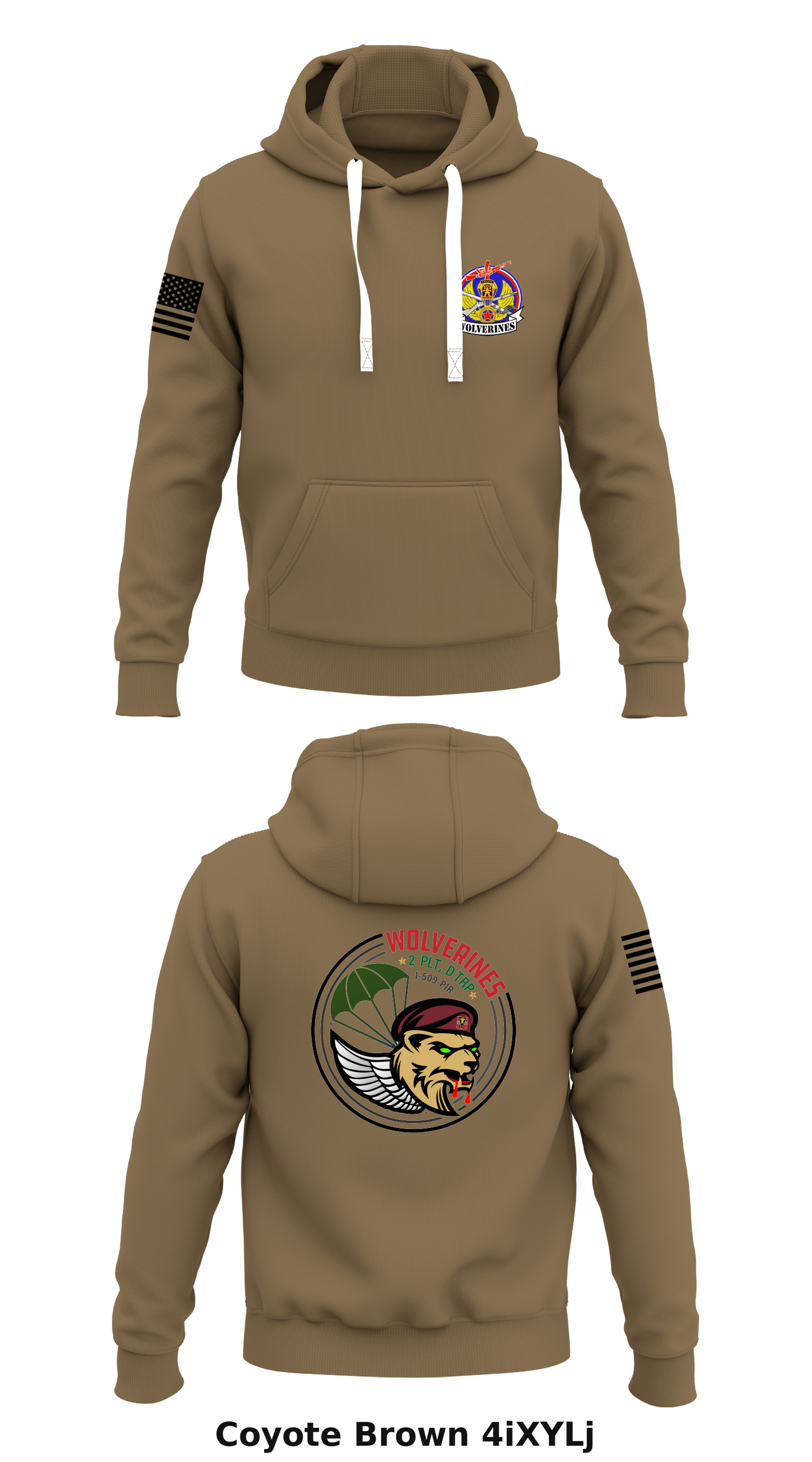 2nd PLT, D TRP, 1 BN, 59th PIR Store 1 Core Men's Hooded Performance Sweatshirt - 4iXYLj