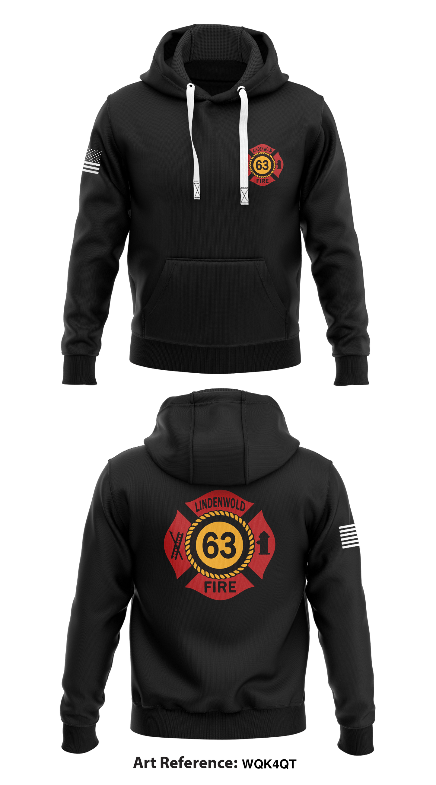 Lindenwold Fire Dept. Store 1 Core Men's Hooded Performance Sweatshirt - WQK4qt