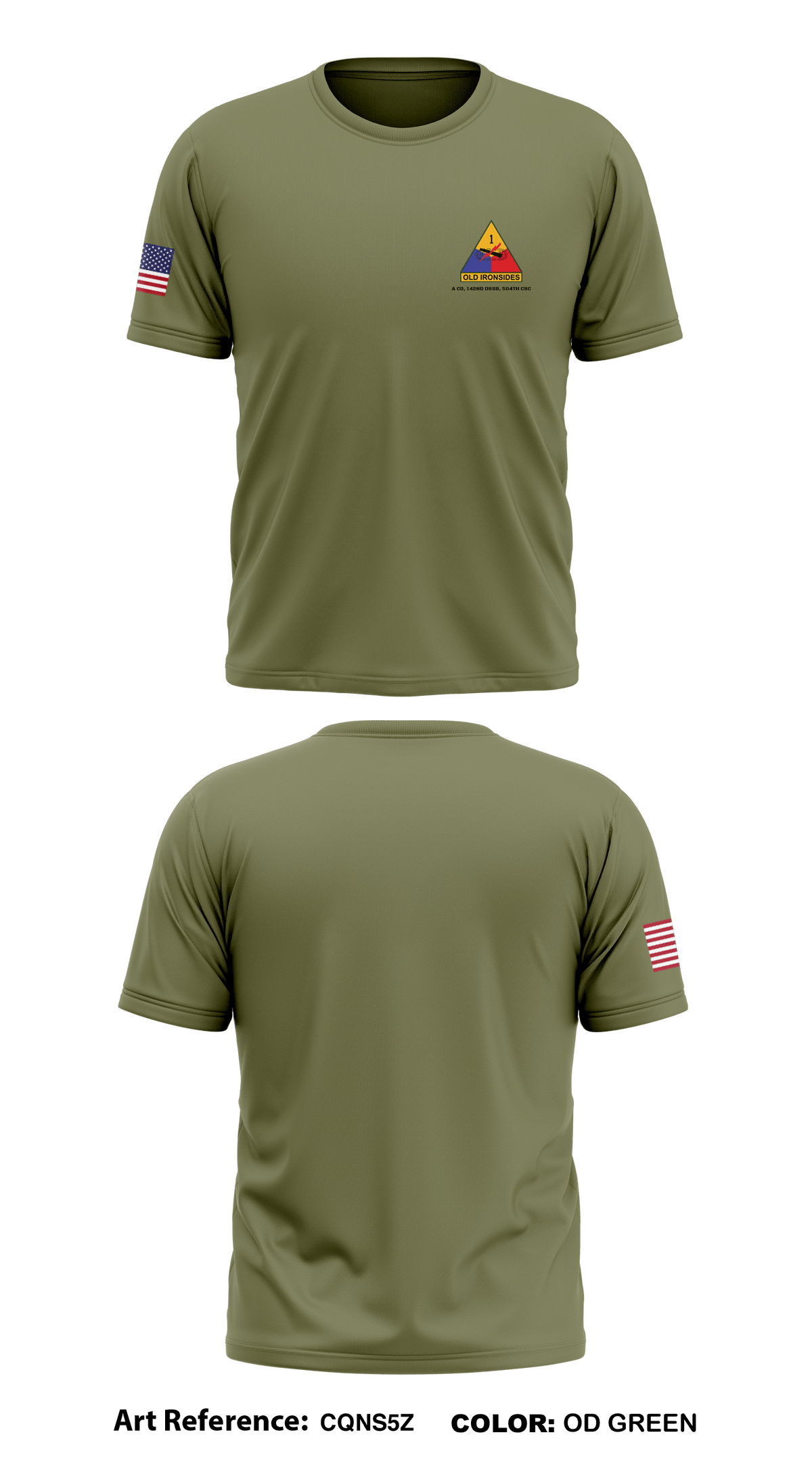 A Co, 142nd DSSB, 504th CSC Store 1 Core Men's SS Performance Tee - cQNS5Z