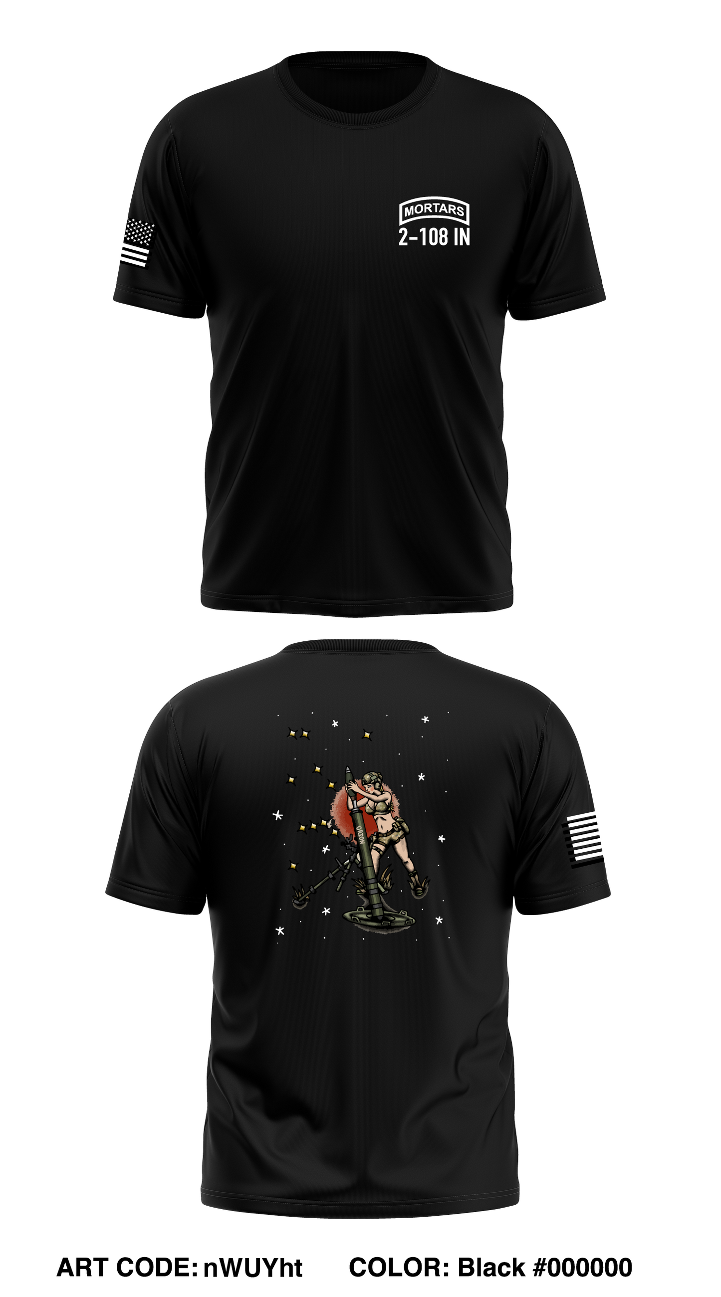 Mortars, HHC, 2-108th Store 1 Core Men's SS Performance Tee - nWUYht