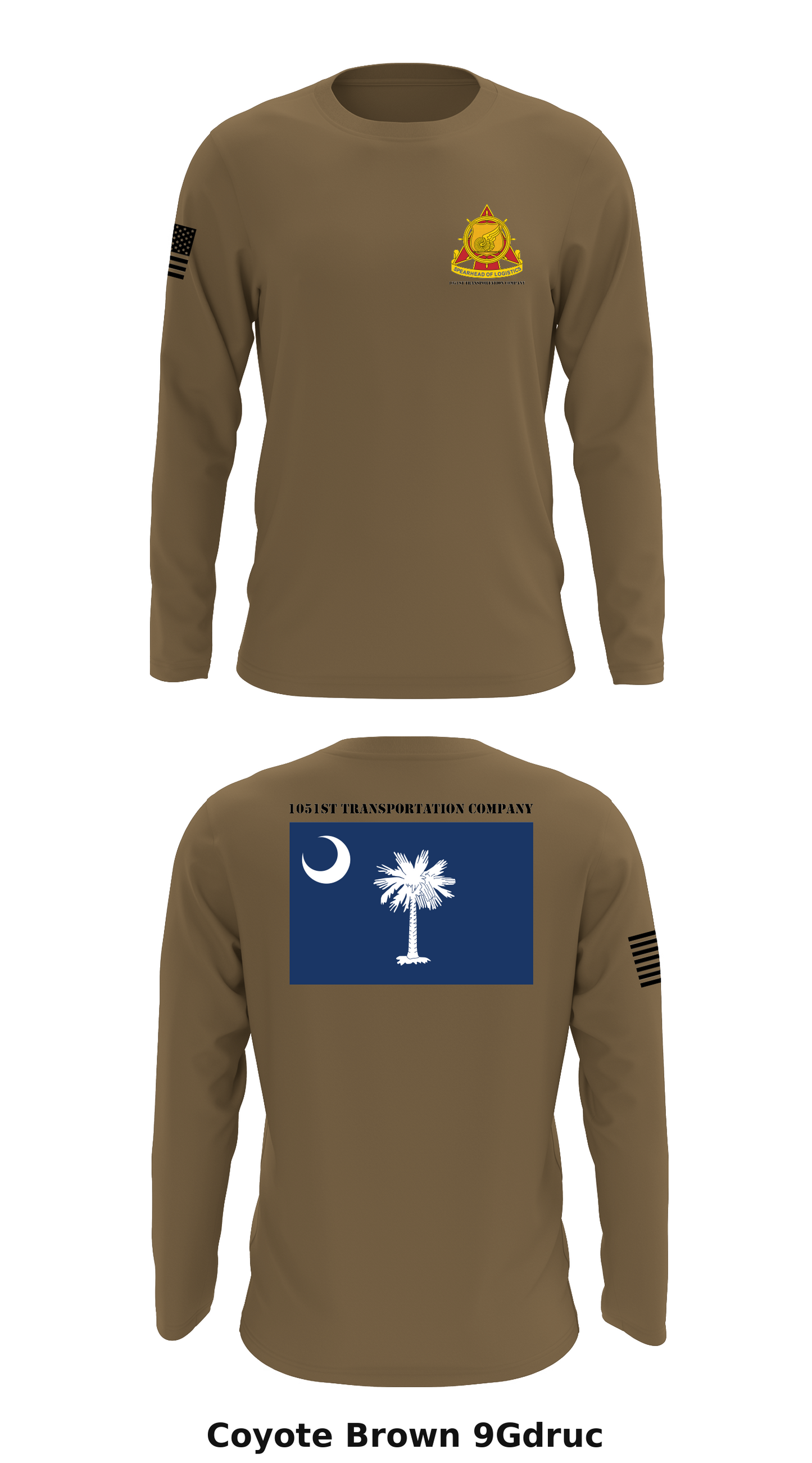 1051st Transportation Company Store 1 Core Men's LS Performance Tee - 9Gdruc