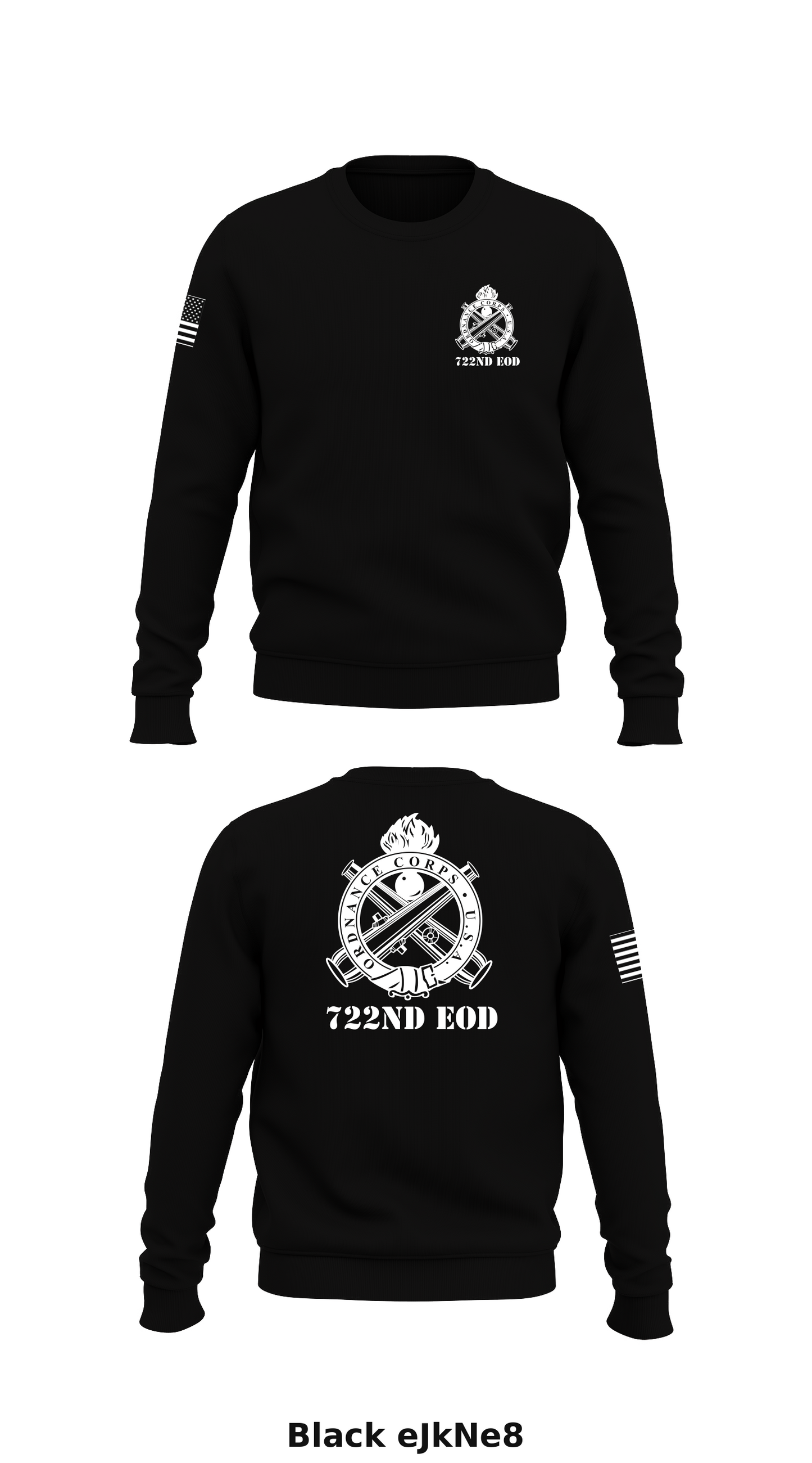 722nd EOD Store 1 Core Men's Crewneck Performance Sweatshirt - eJkNe8