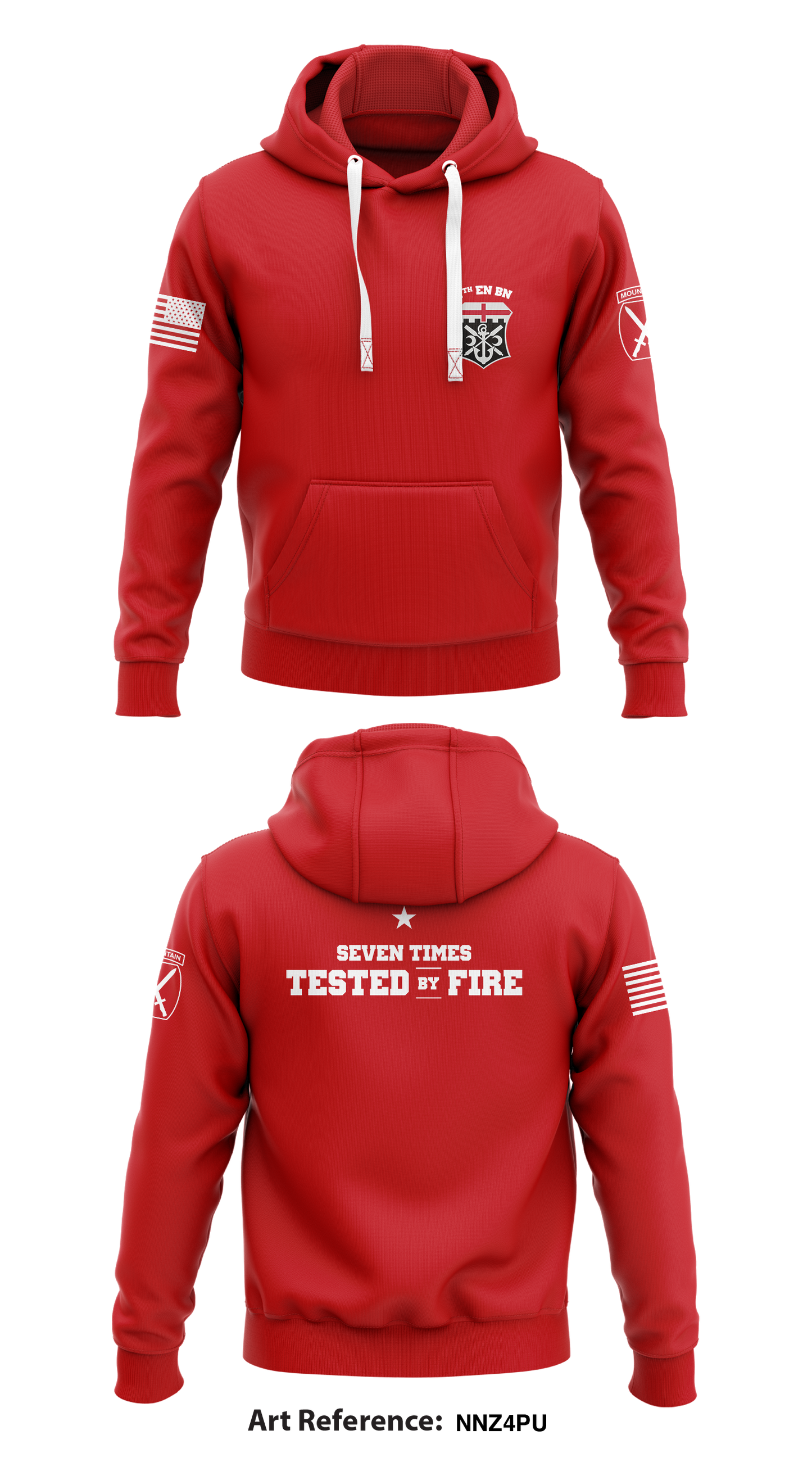 7th Engineer Battalion Store 1 Core Men's Hooded Performance Sweatshirt - nNZ4pu