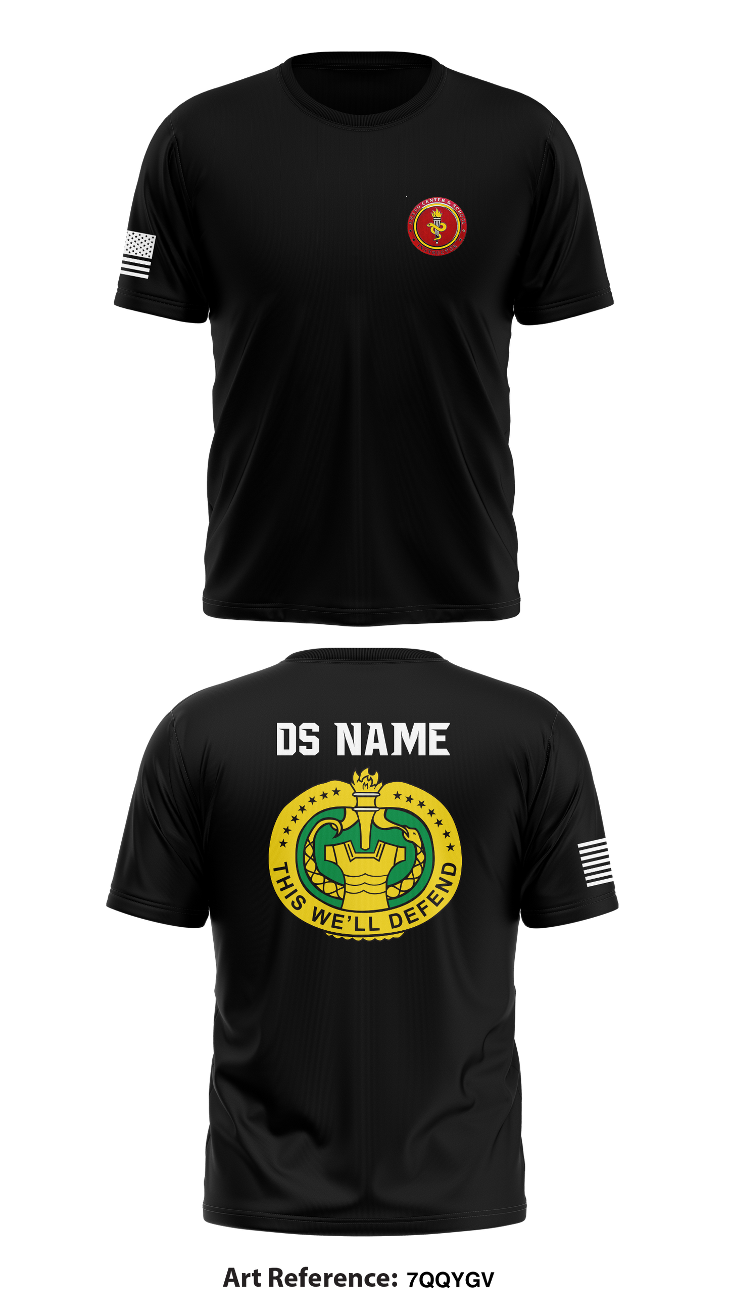CUSTOM Delta Company 264 Store 1 Core Men's SS Performance Tee - 7QqYGV
