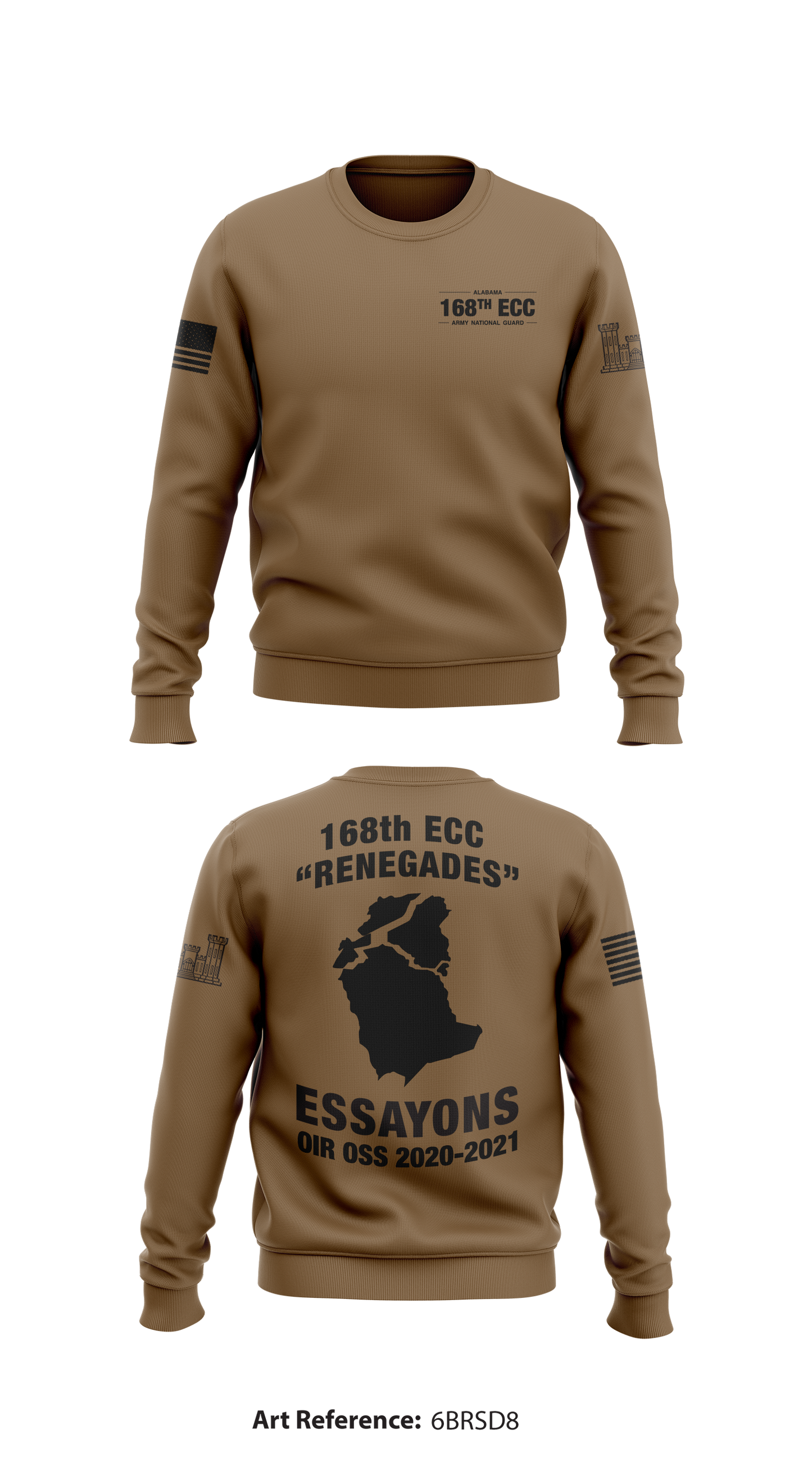 168TH EN CO Store 1 Core Men's Crewneck Performance Sweatshirt - 6brsD8