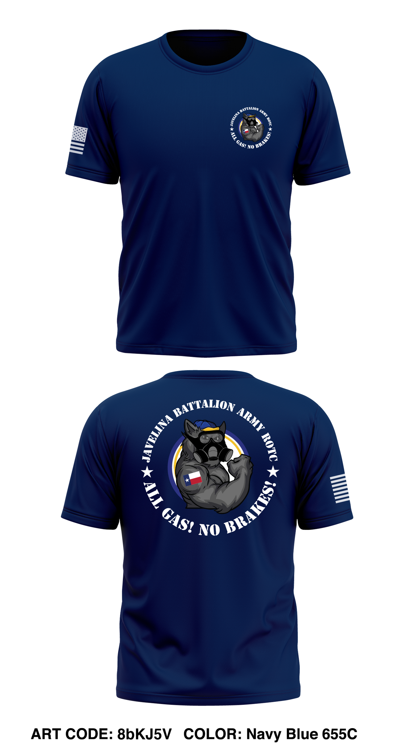 Javelina Battalion Army ROTC Store 1 Core Men's SS Performance Tee - 8bKJ5V