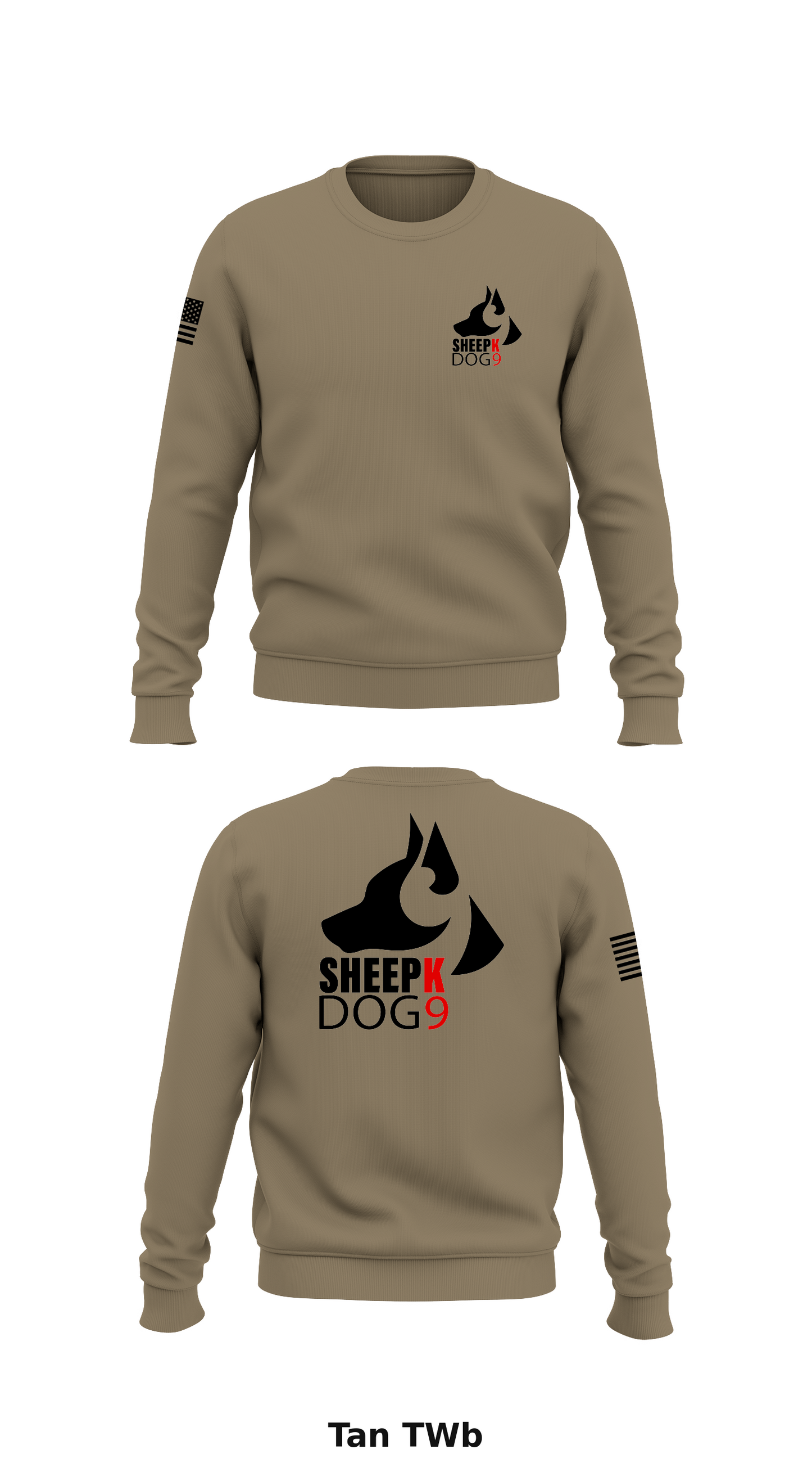 K9 UNIT Store 1 Core Men's Crewneck Performance Sweatshirt - TWb