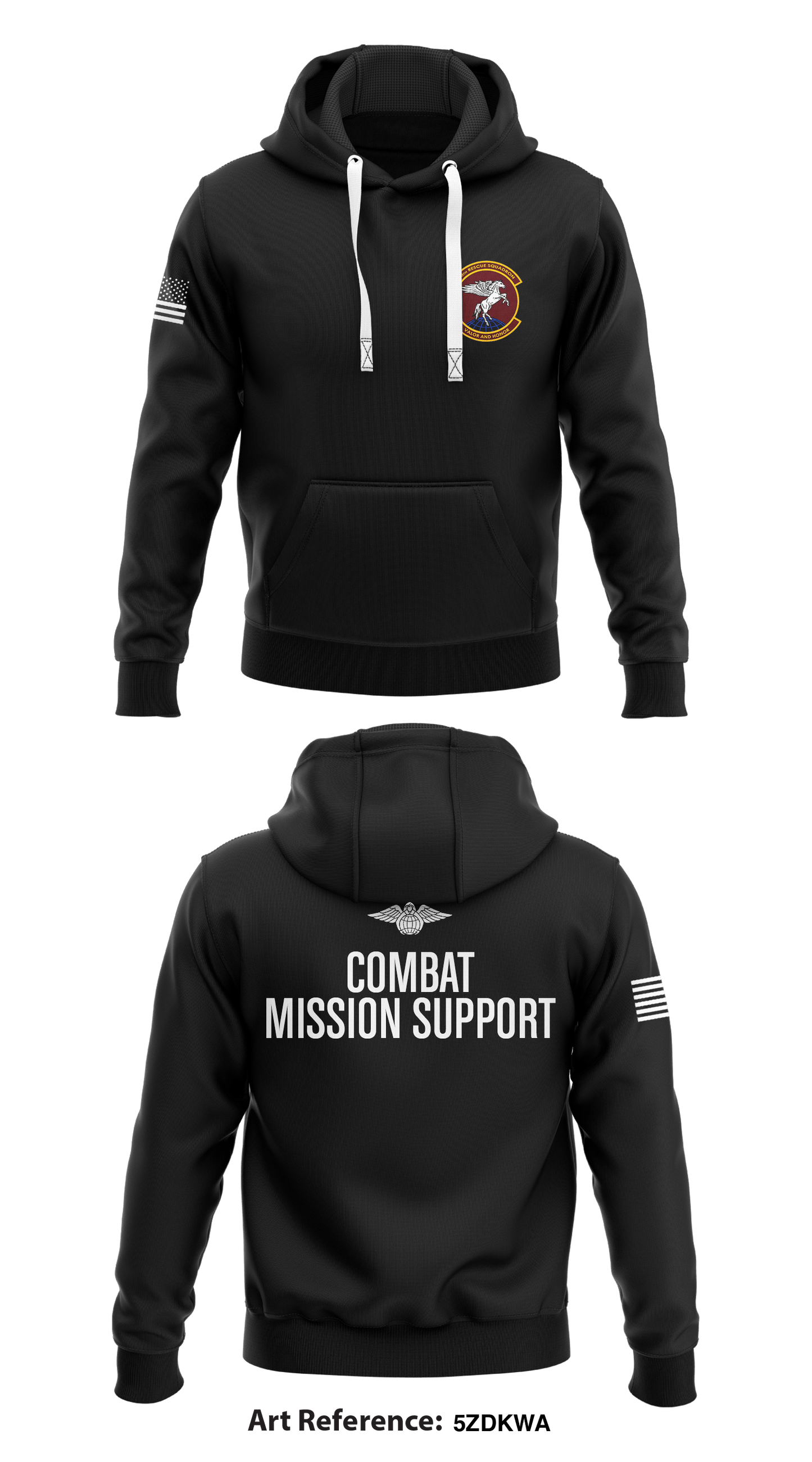 Combat Mission Support Store 1 Core Men's Hooded Performance Sweatshirt - 5zDKwA