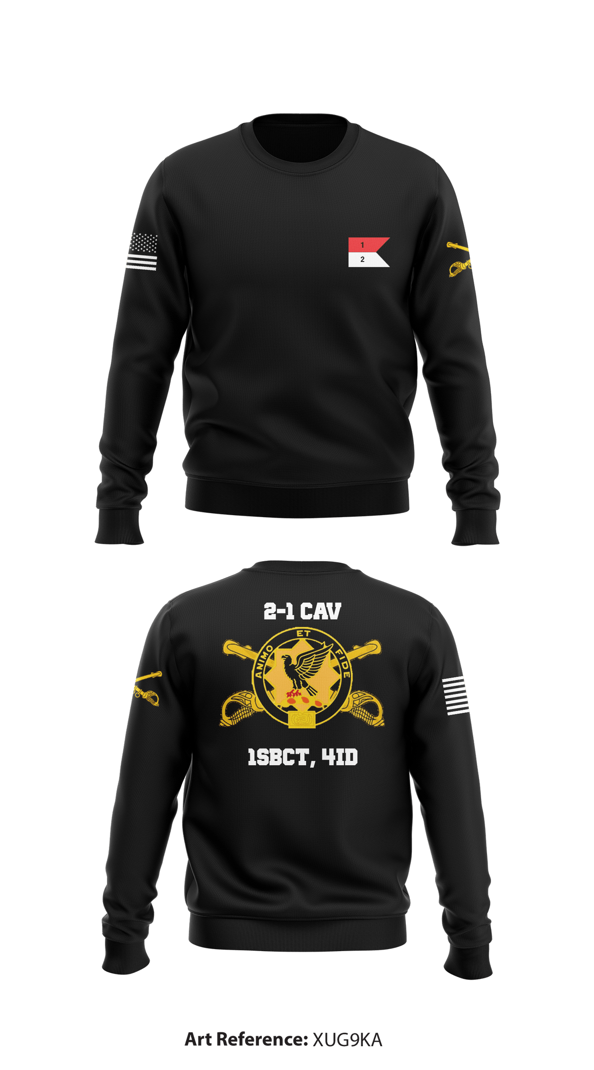 2-1 CAV1 Core Men's Crewneck Performance Sweatshirt - XUG9Ka