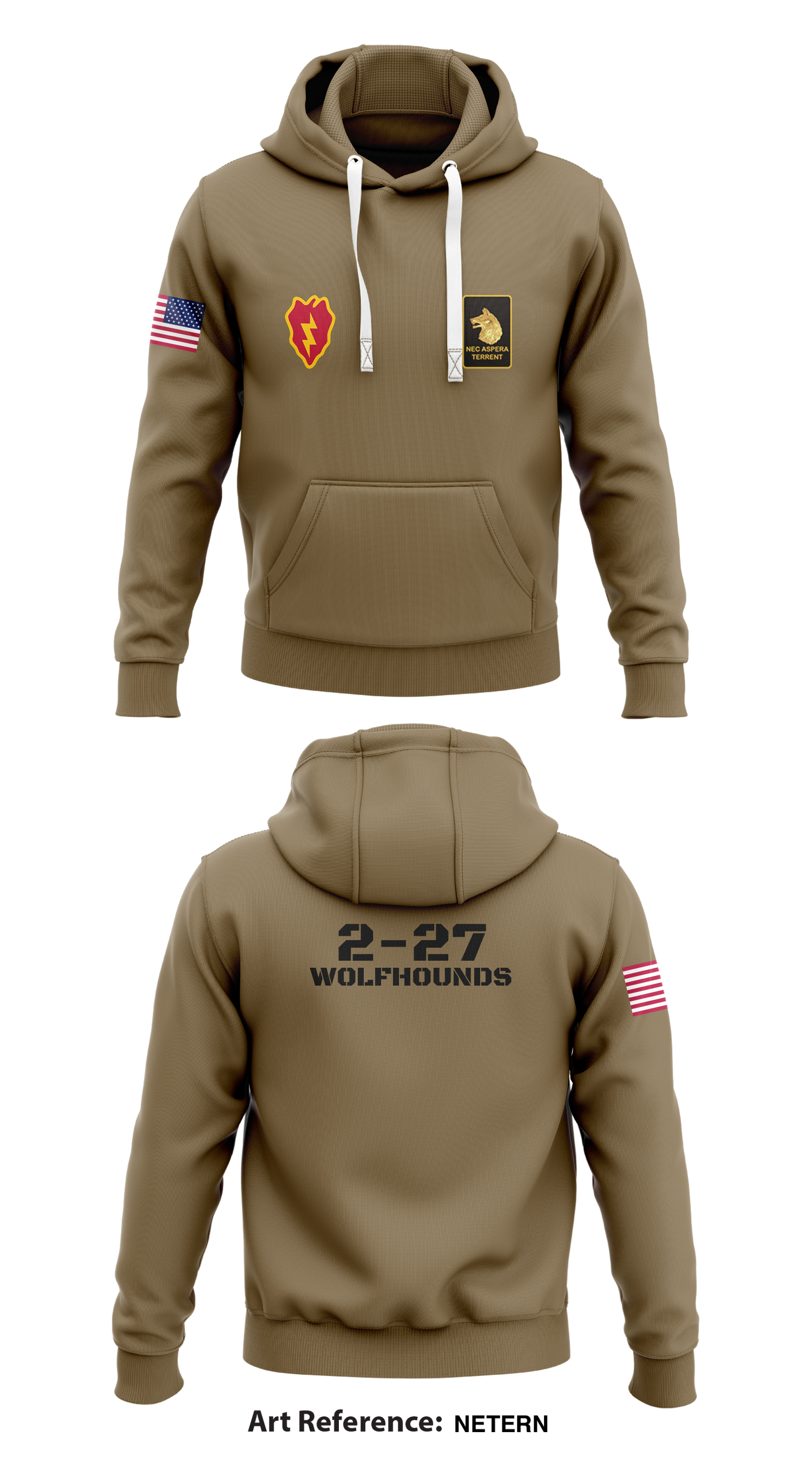 2-27 Wolfhounds Store 1 Core Men's Hooded Performance Sweatshirt - NETERN