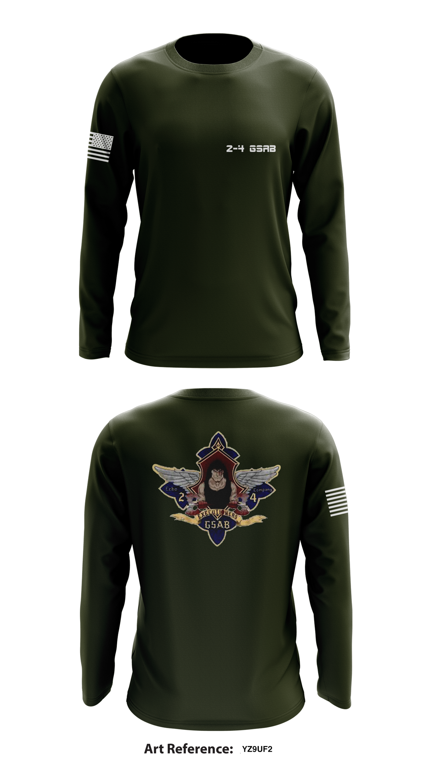 2-4 GSAB Store 1 Core Men's LS Performance Tee - YZ9uf2
