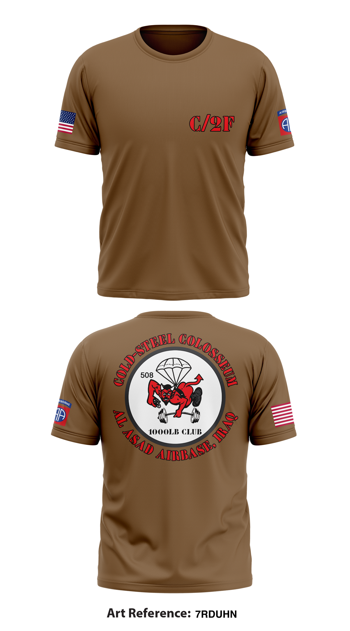 2 / 508th PIR Store 1 Core Men's SS Performance Tee - 7RDuHN