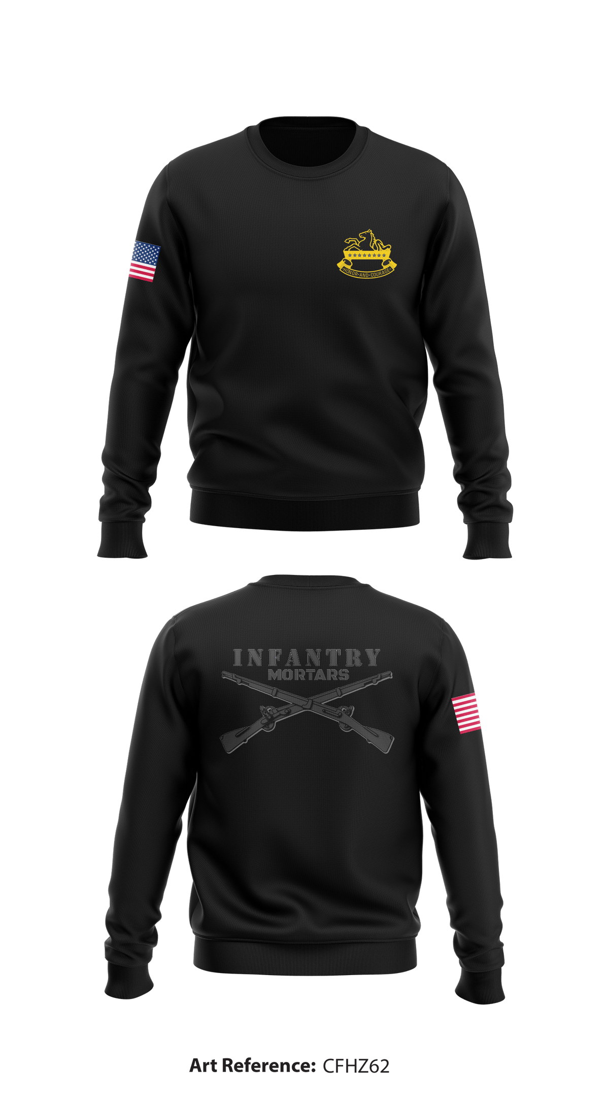 2-8 Cav HHC Store 1 Core Men's Crewneck Performance Sweatshirt - CFHZ62