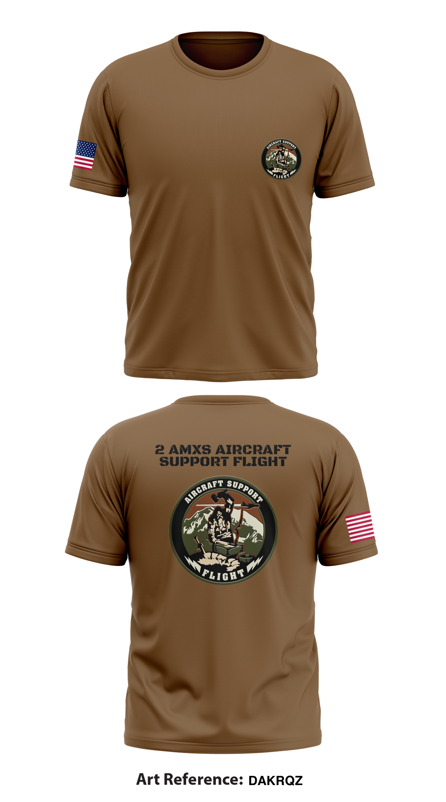 2 AMXS Aircraft Support Flight Store 1 Core Men's SS Performance Tee - DakRQz