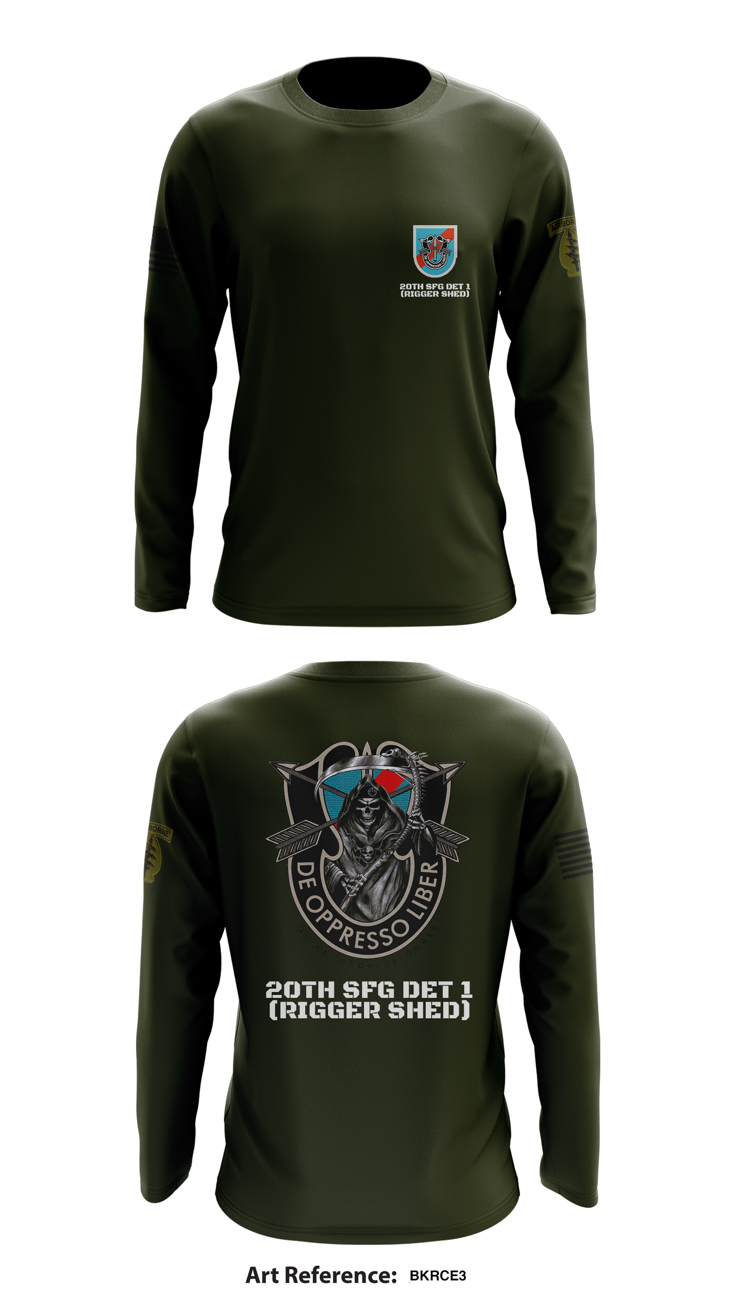 20th SFG DET 1 Rigger Store 1 Core Men's LS Performance Tee - bkRCE3