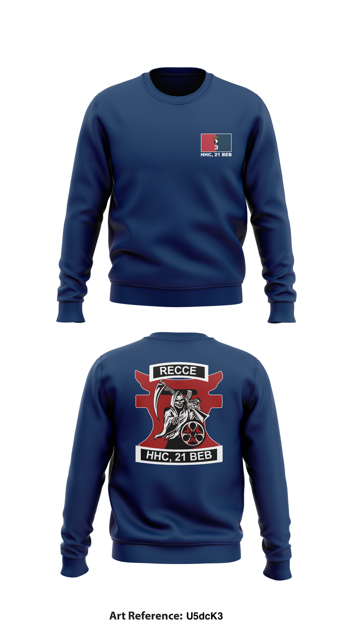 21BEB Store 1 Core Men's Crewneck Performance Sweatshirt - U5dcK3