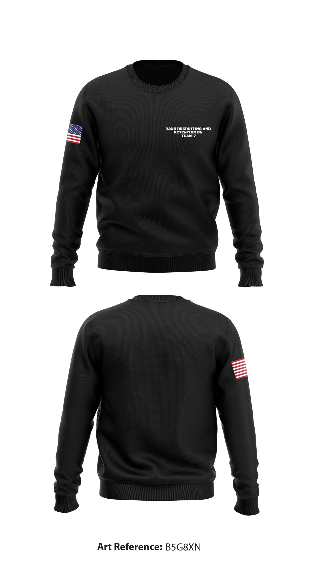 22nd Recruiting and Retention BN Team 7 Store 1 Core Men's Crewneck Performance Sweatshirt - b5g8xN