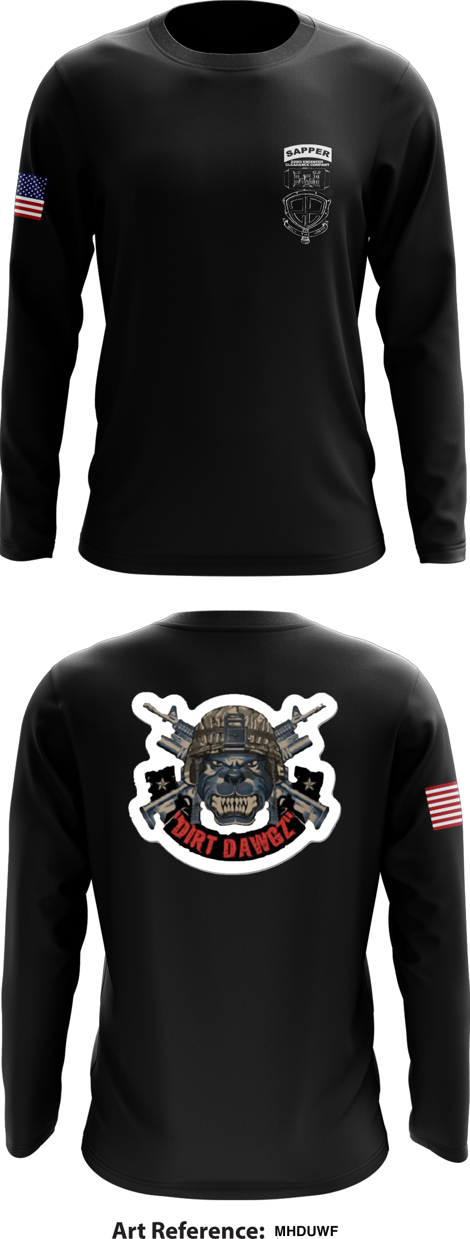 22nd Engineer Clearance Company Store 1 Core Men's LS Performance Tee - MhduWF