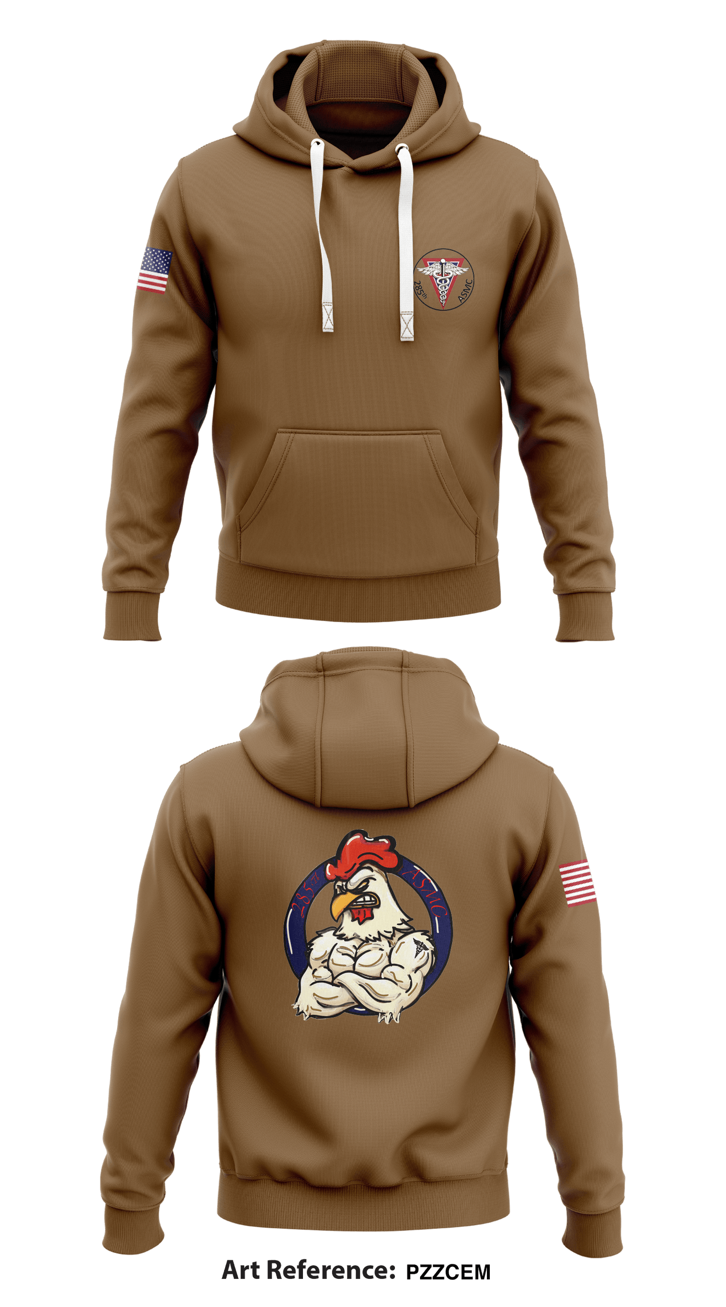 285th ASMC Store 1 Core Men's Hooded Performance Sweatshirt - pzzceM