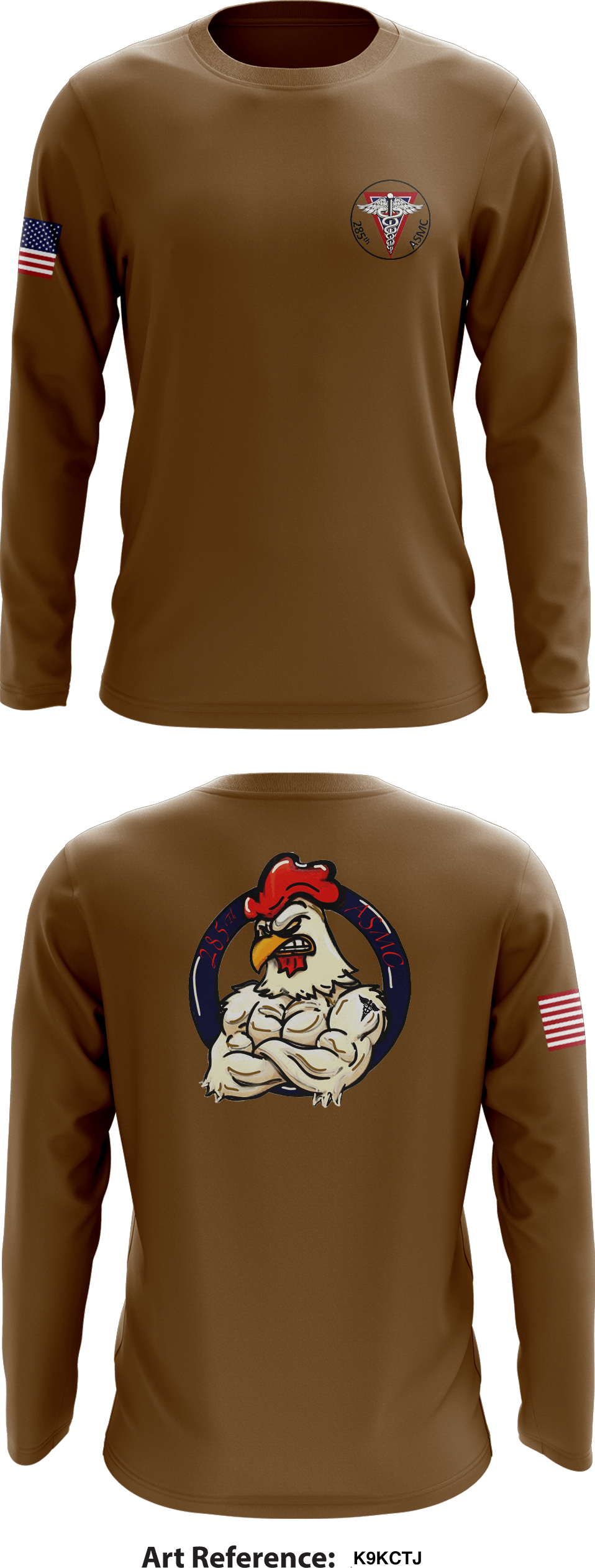 285th ASMC Store 1 Core Men's LS Performance Tee - K9kCTj