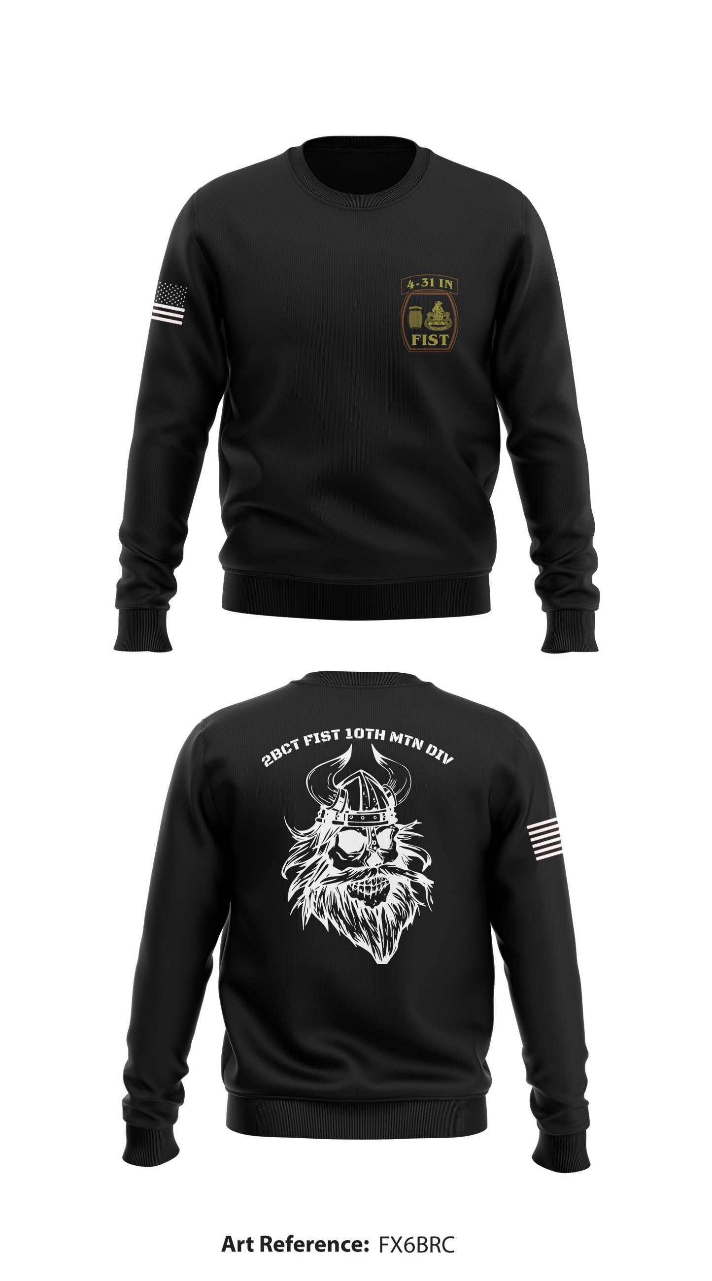 2BCT FIST 10th MTN DIV Store 1 Core Men's Crewneck Performance Sweatshirt - FX6bRc