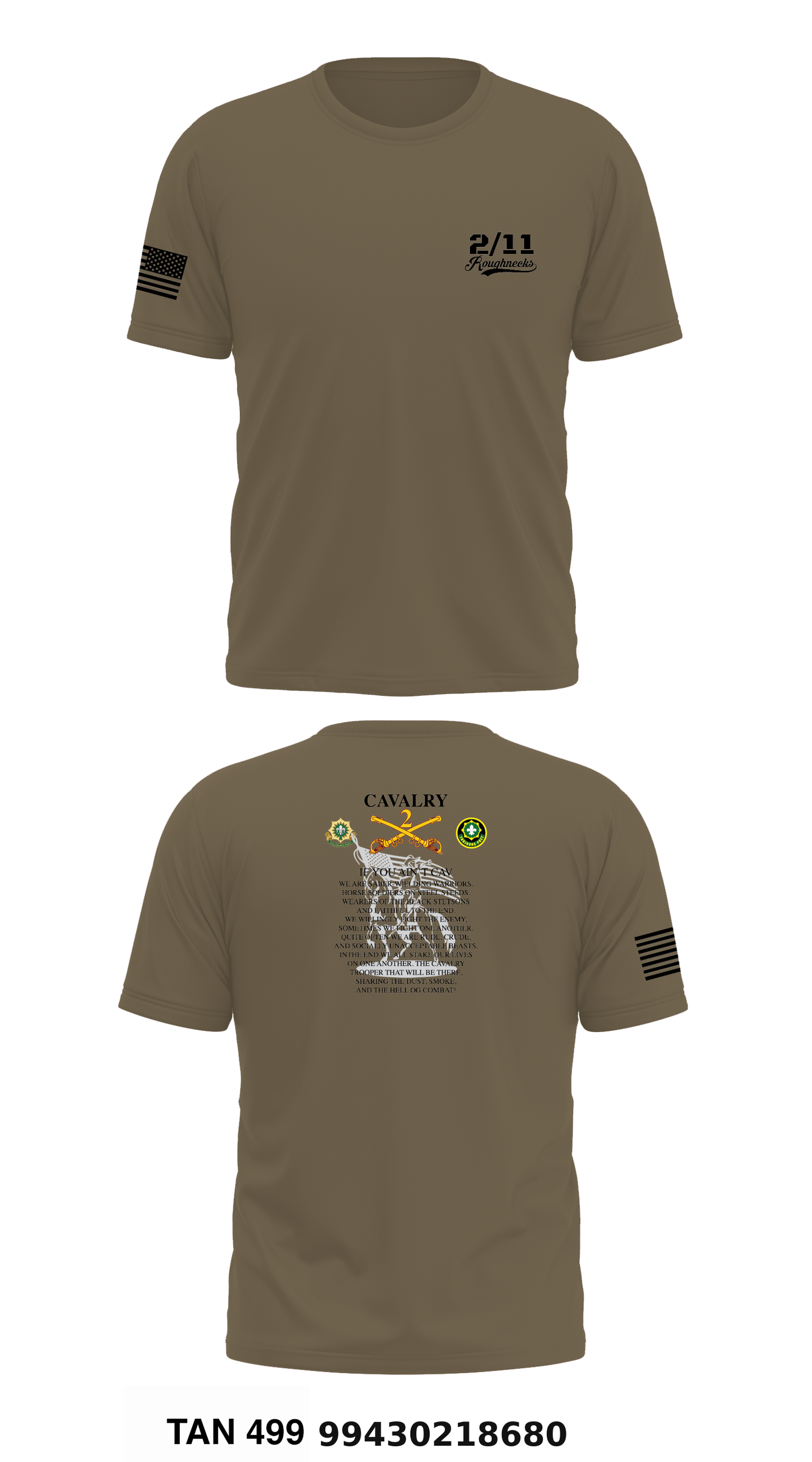 2/11 Roughnecks Store 1 Core Men's SS Performance Tee - 99430218680
