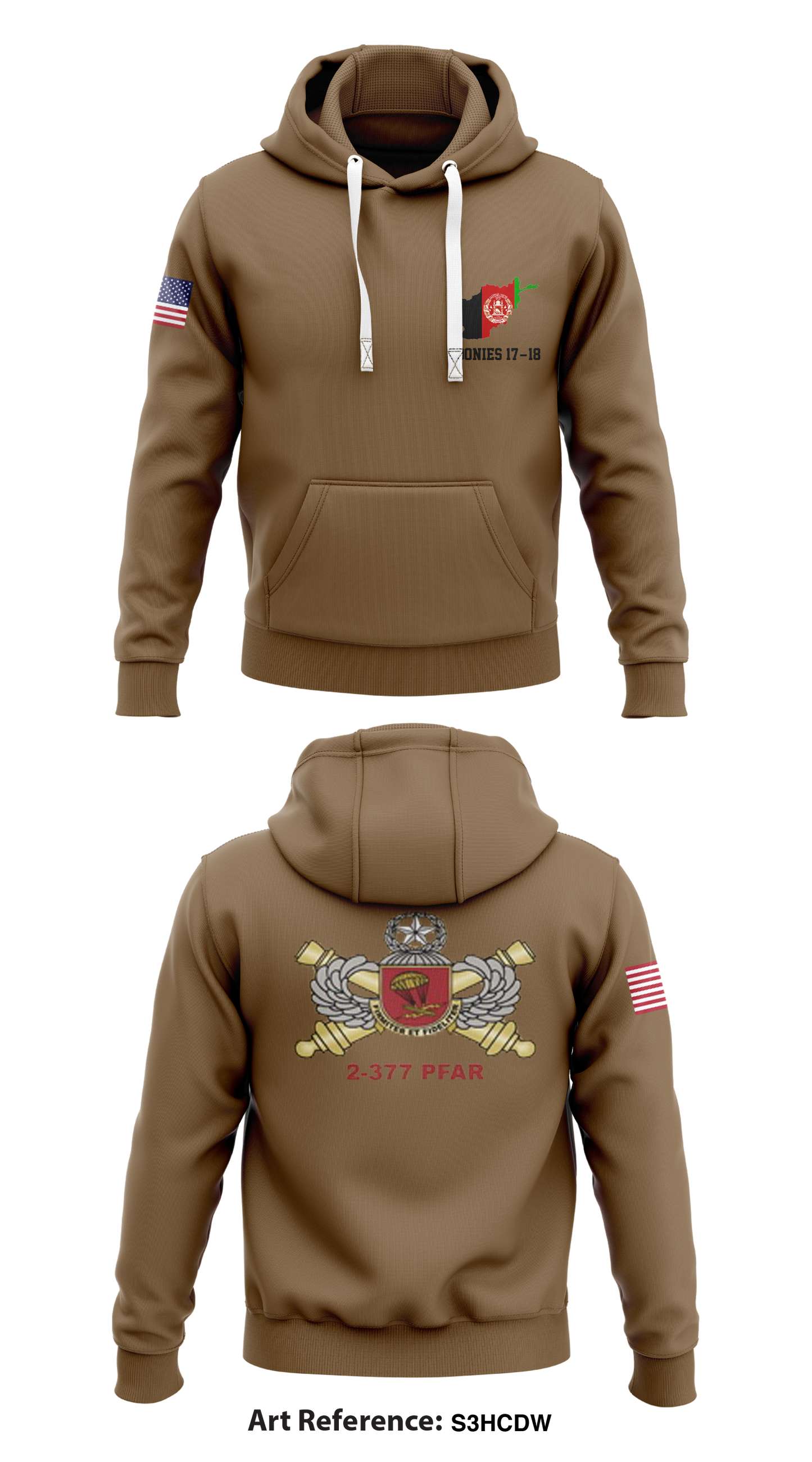 2/377 PFAR C BTRY Store 1 Core Men's Hooded Performance Sweatshirt - s3HcdW