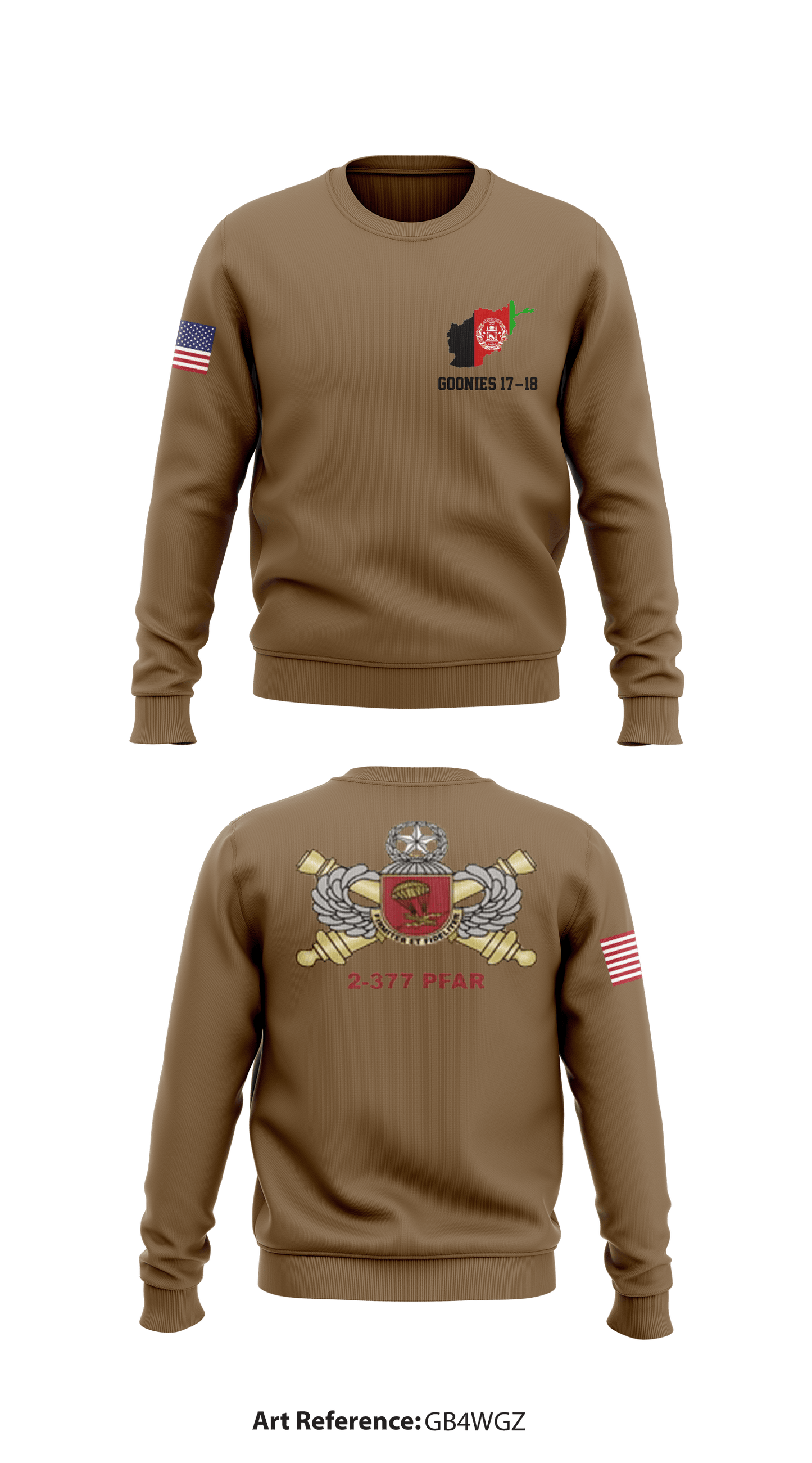 2/377 PFAR C BTRY Store 1 Core Men's Crewneck Performance Sweatshirt - gB4WGZ