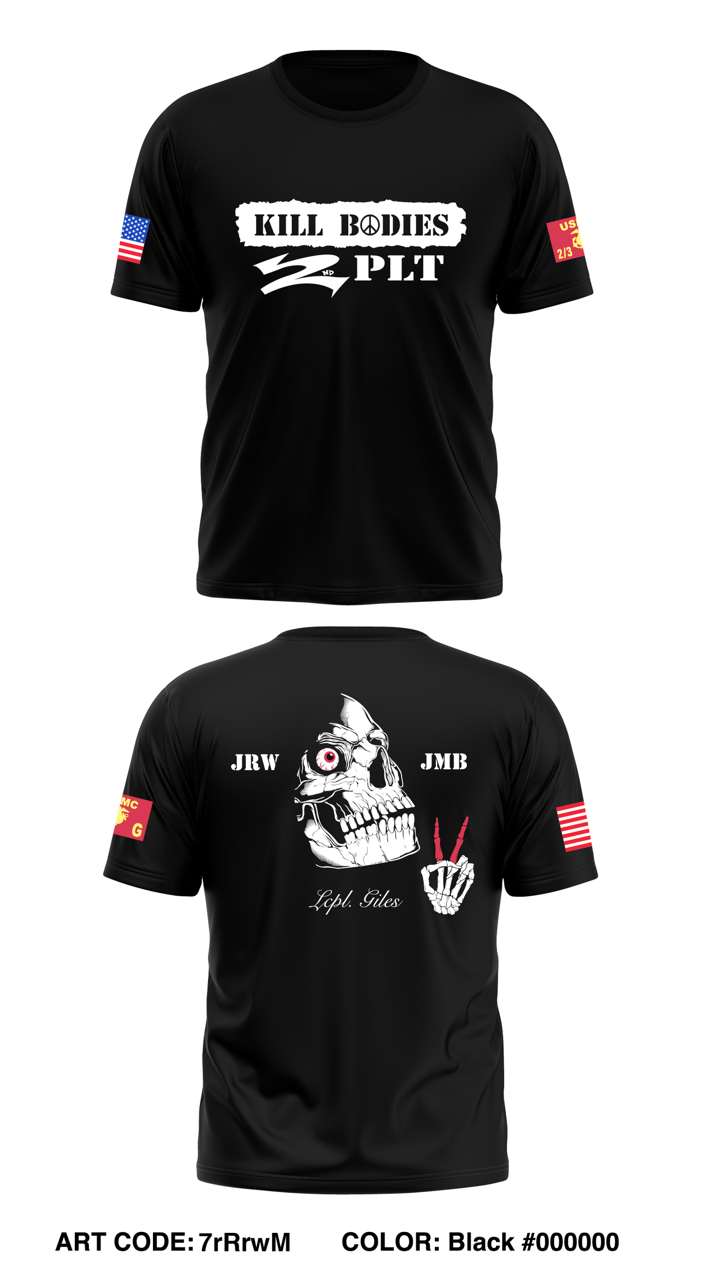 2nd Battalion 3rd Marines, Golf Co. 2nd Platoon Store 1 Core Men's SS Performance Tee - 7rRrwM