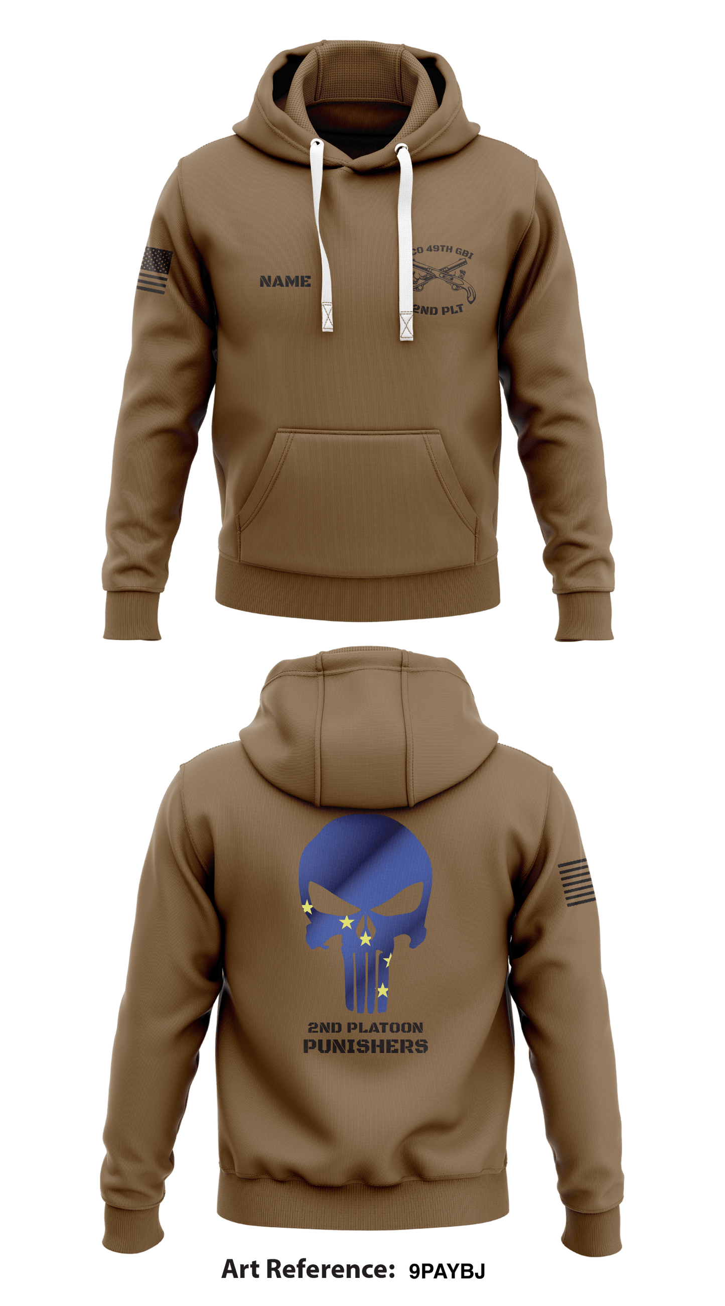 2nd Platoon Punishers Store 1 Core Men's Hooded Performance Sweatshirt - 9PaYbj