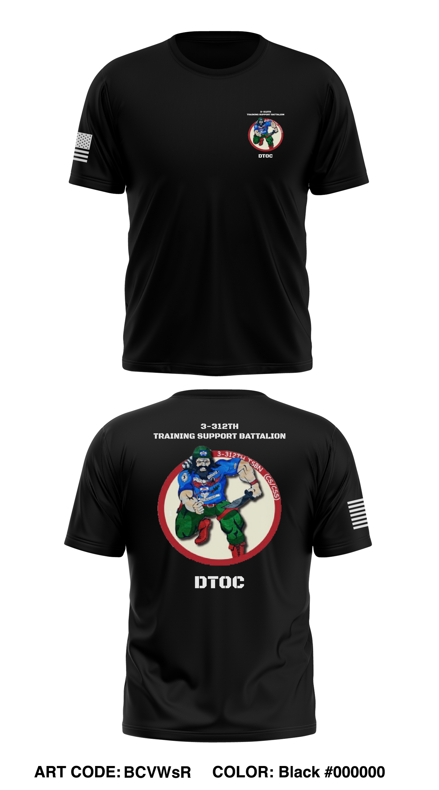 3-312th TSBN Store 1 Core Men's SS Performance Tee - BCVWsR