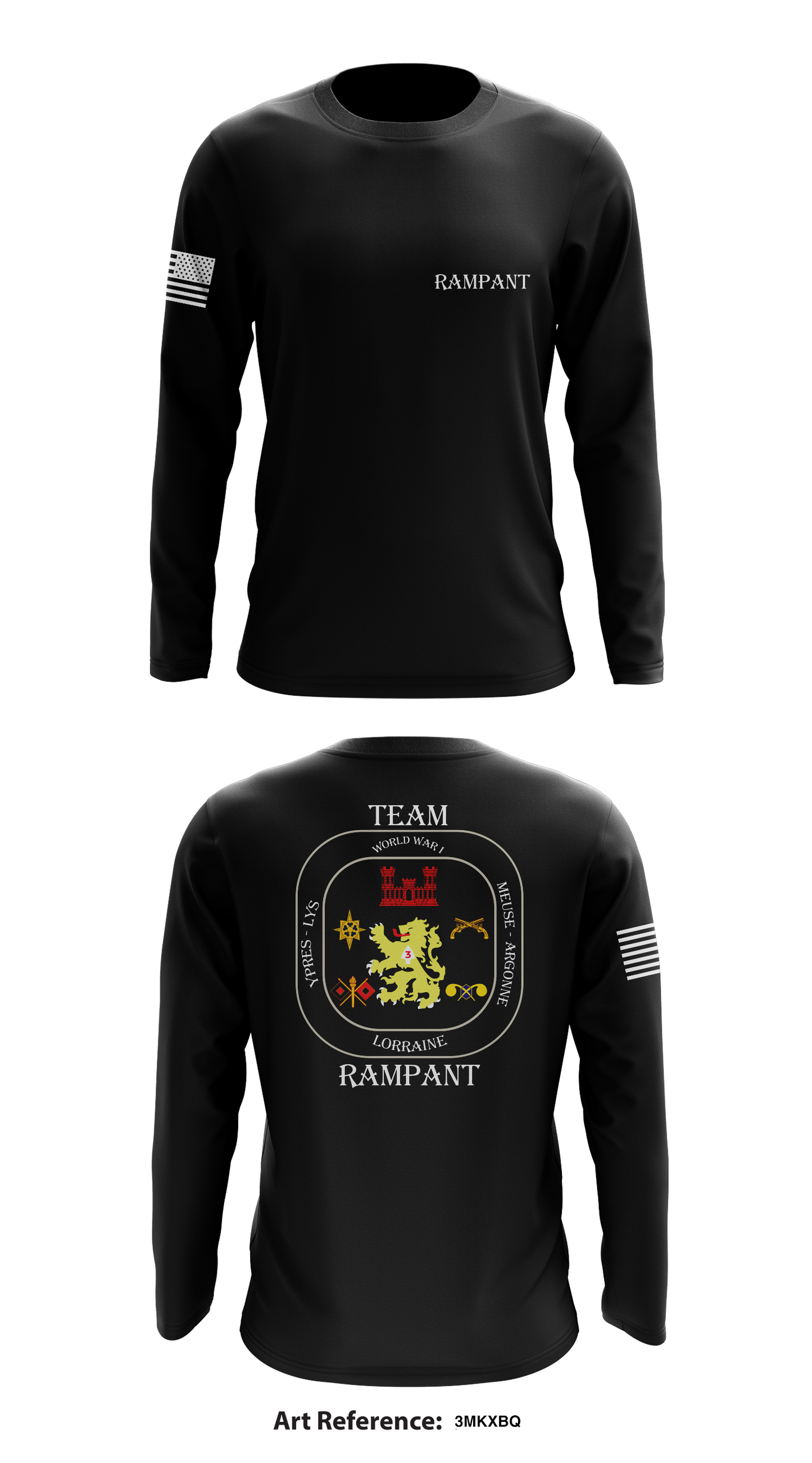 3-364 BEB Store 1 Core Men's LS Performance Tee - 3MkxbQ