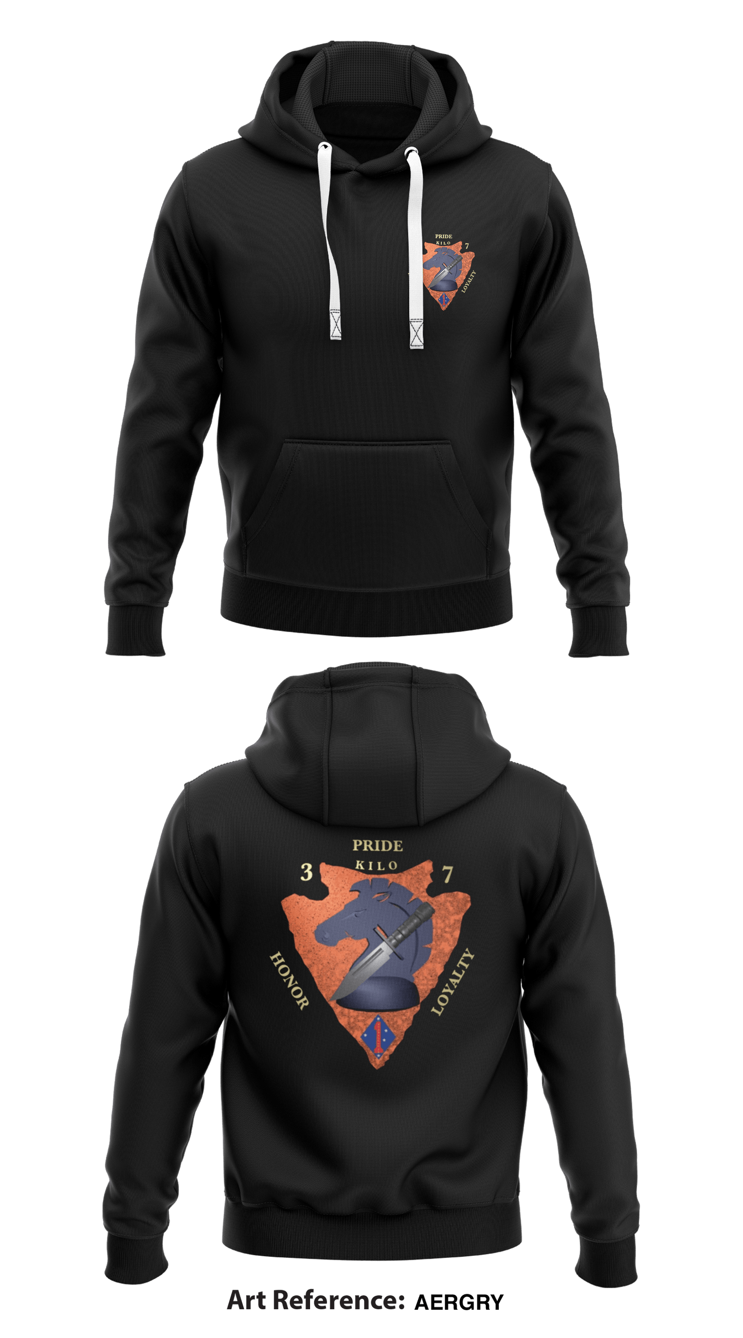 3/7 Kilo Co Store 1 Core Men's Hooded Performance Sweatshirt - aERGRY